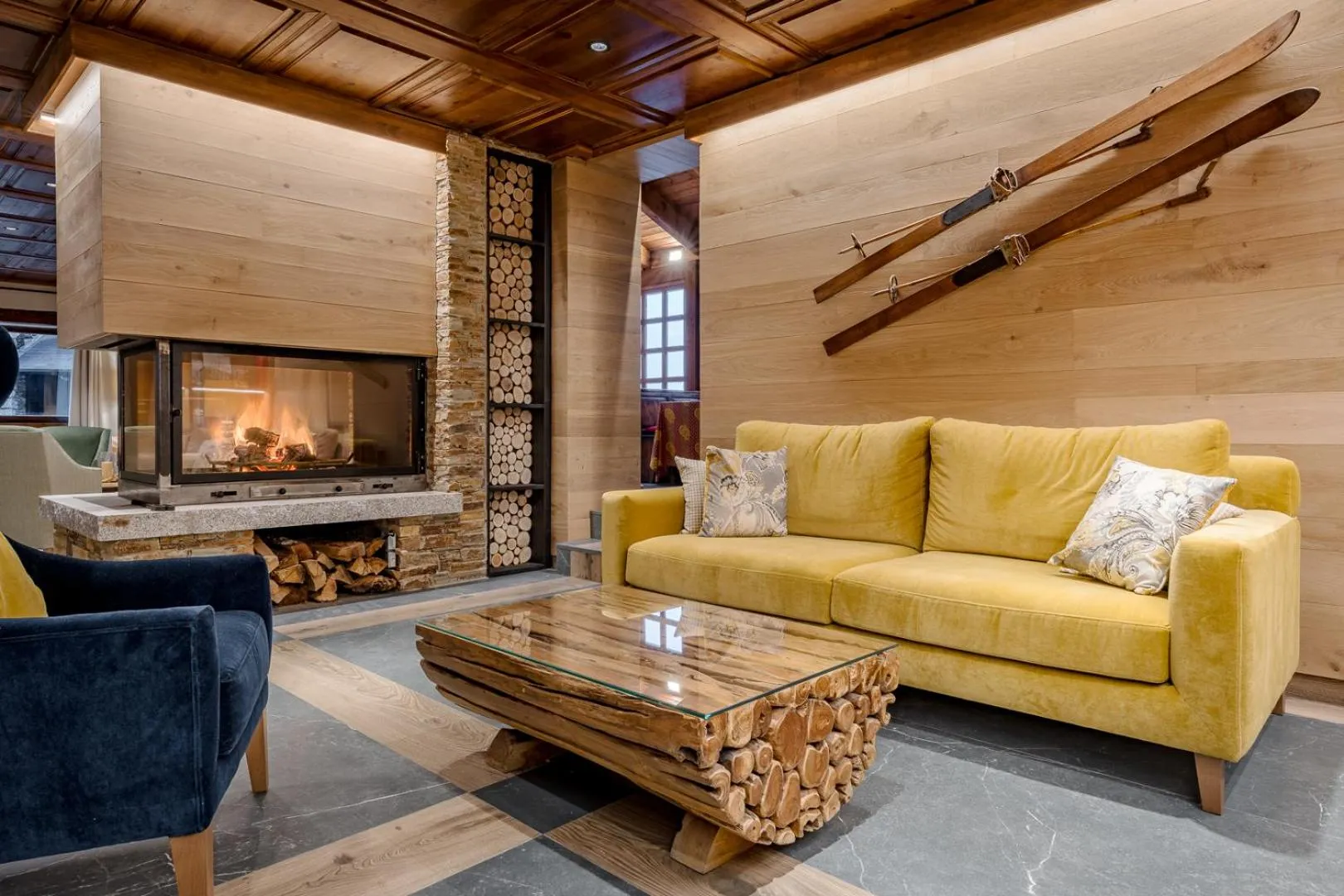 Living room in Hotel Chalet Bassibe