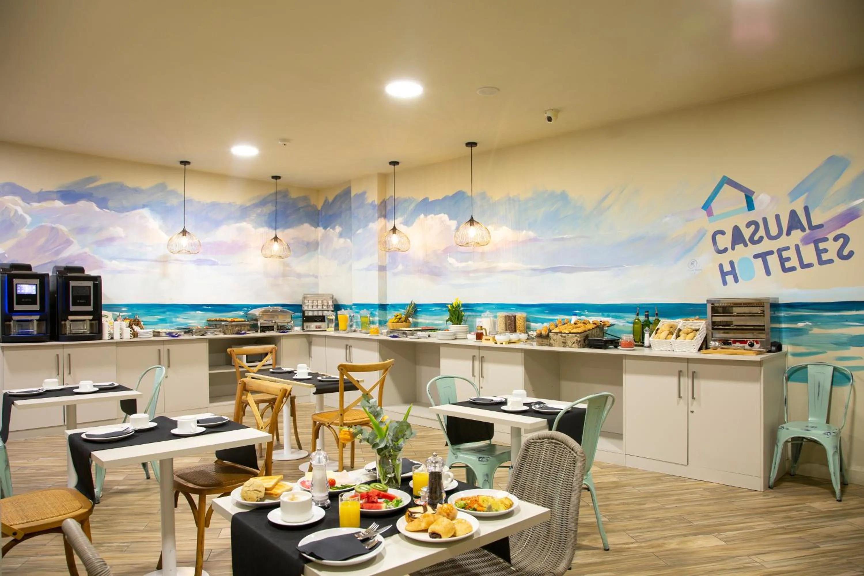 Buffet breakfast in Casual del Mar Málaga