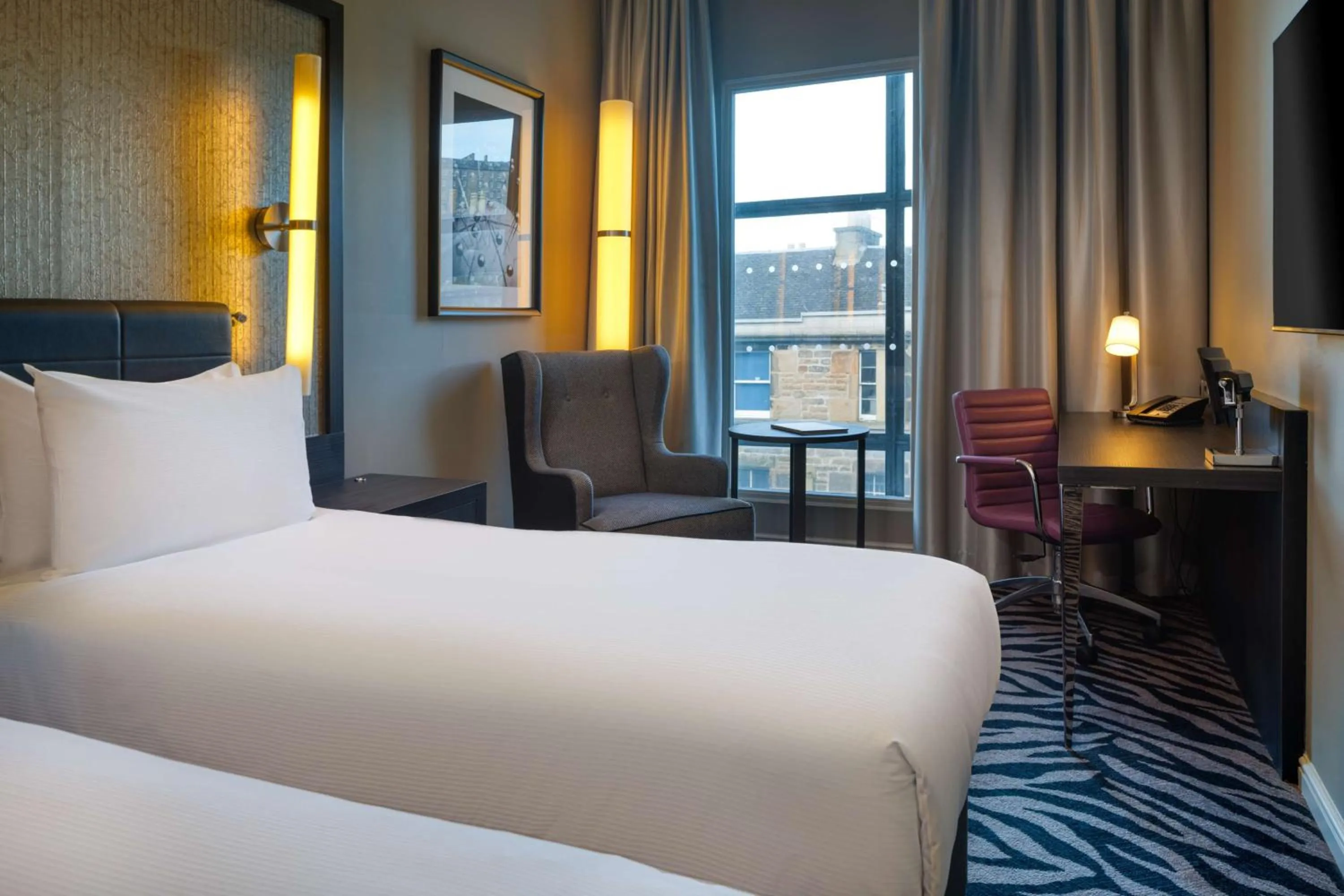 Bed in Doubletree by Hilton Edinburgh City Centre