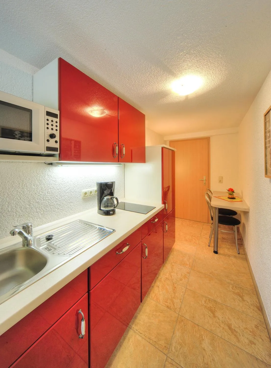 Kitchen or kitchenette in Appartements und Ferienhaus Gasthof Kanzlersgrund