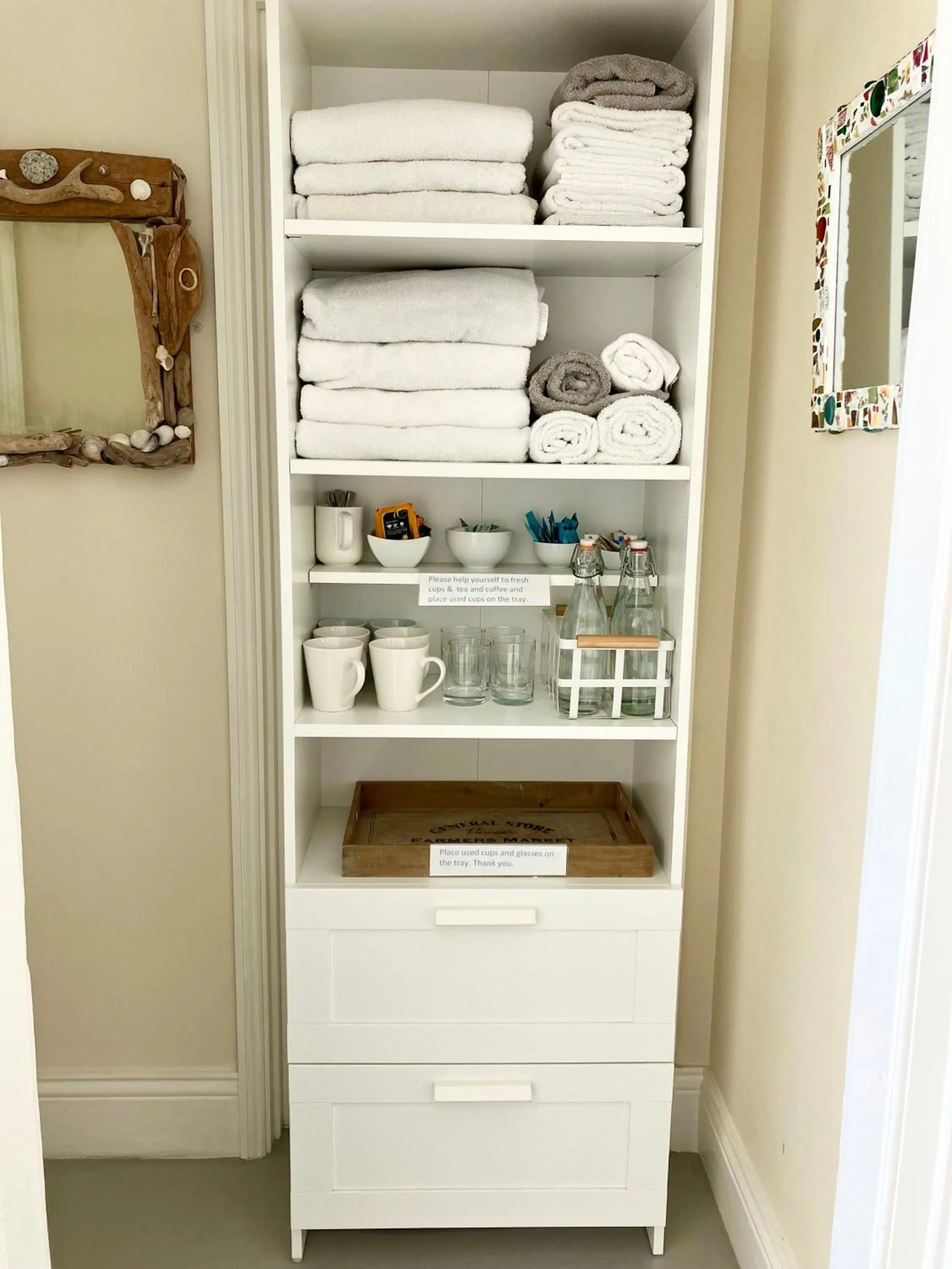 towels in The Old Post House B&B