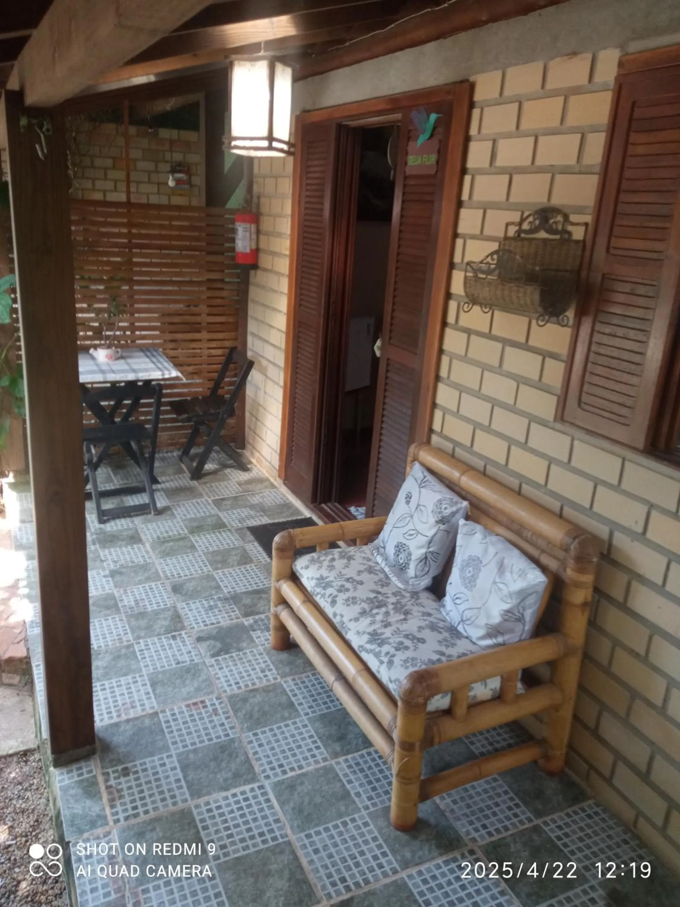 Patio in Pousada Refúgio dos Pássaros