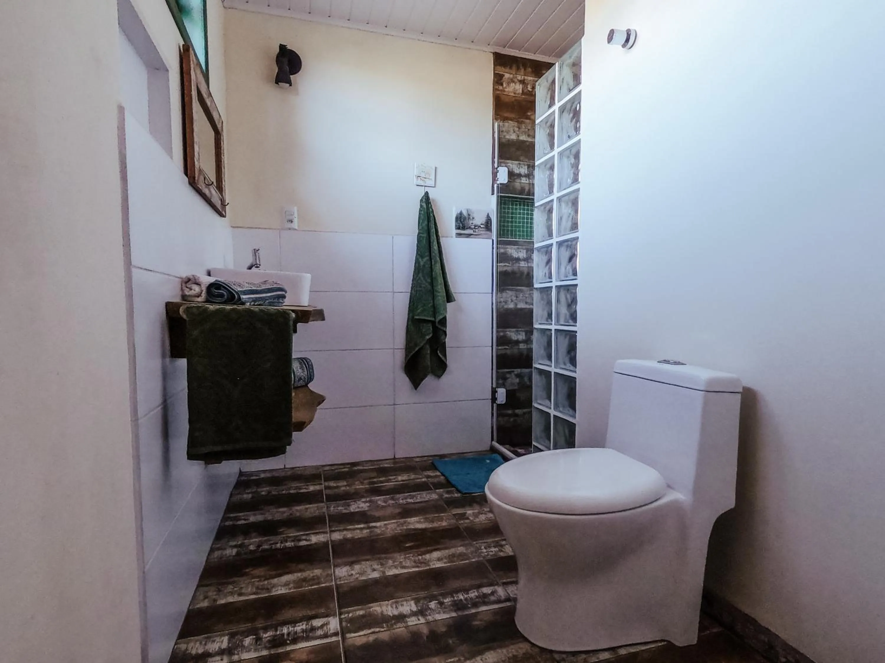 Toilet in Pousada Refúgio dos Pássaros