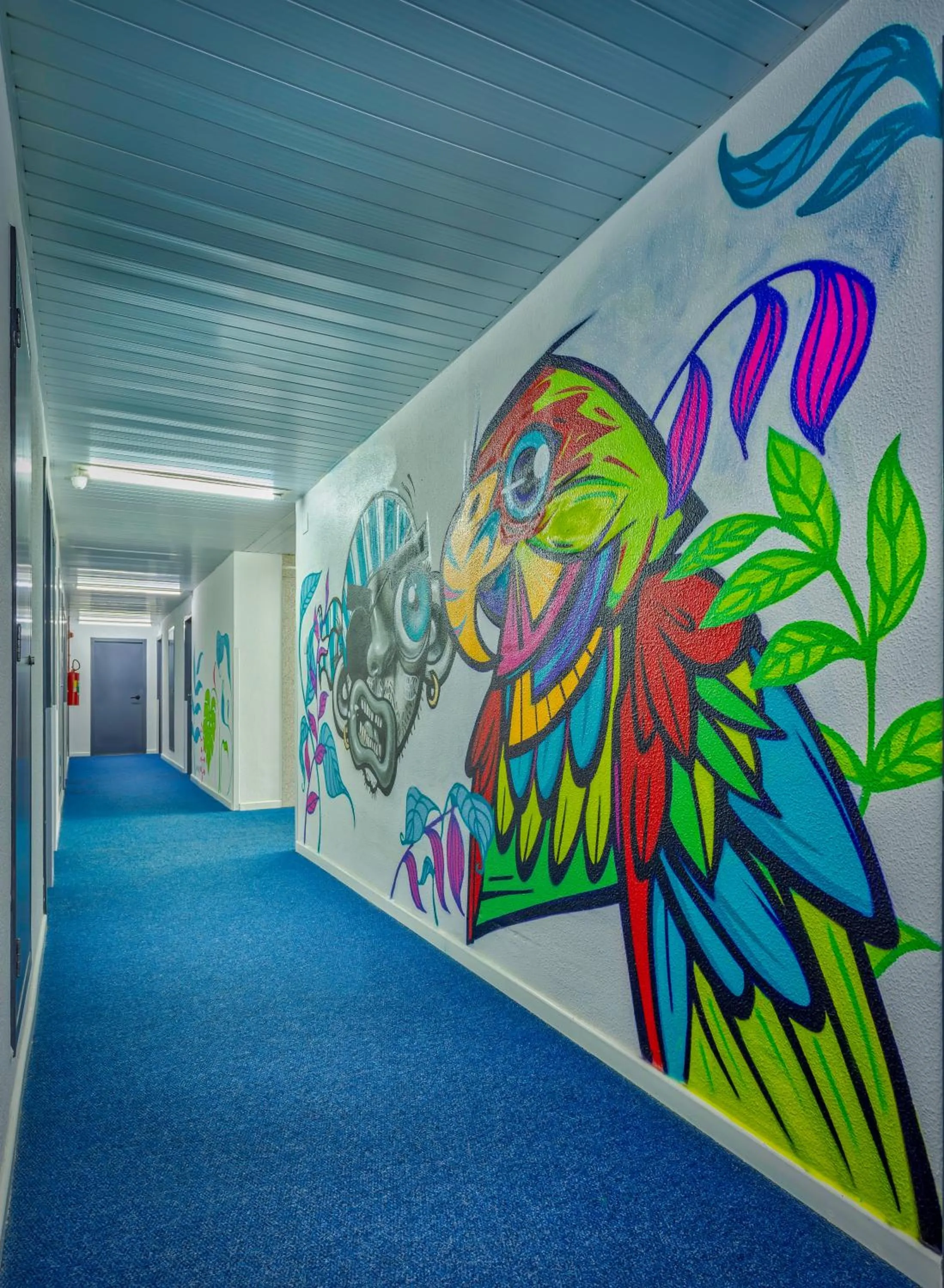 Decorative detail in ibis budget SP Centro Sao Joao