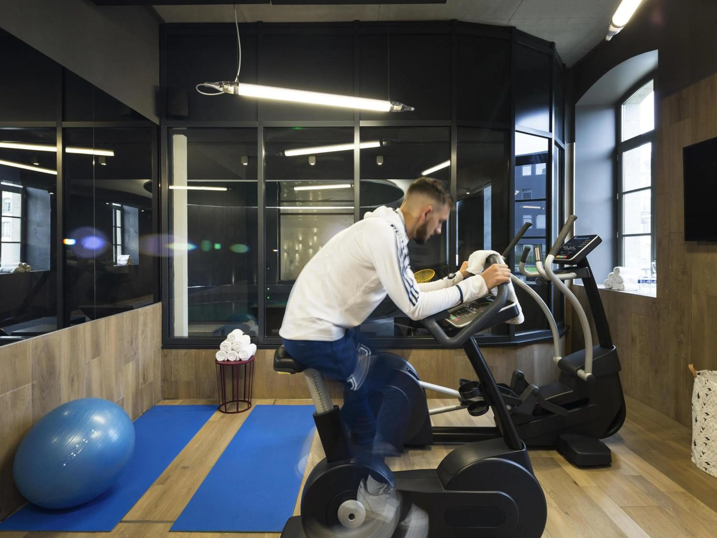 Fitness centre/facilities in Novotel Saint Brieuc Centre Gare