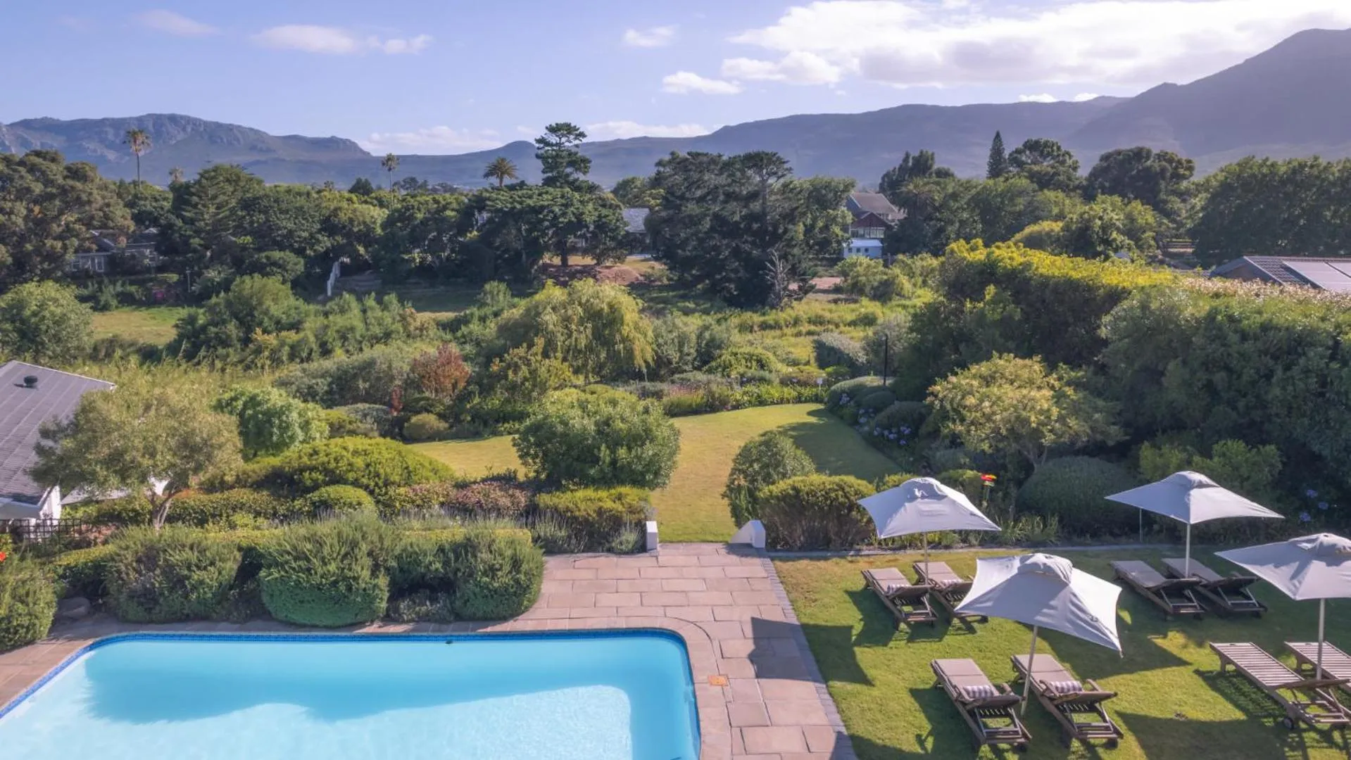 Pool view in The Dongola Guesthouse