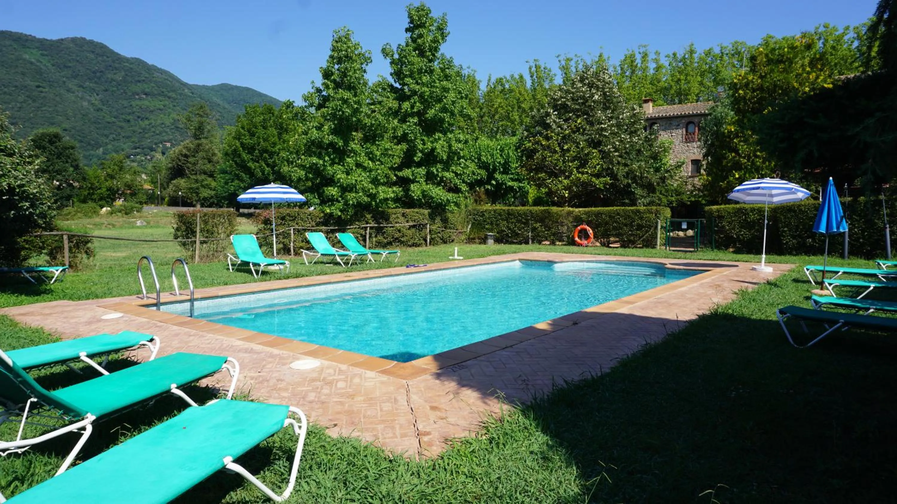 Pool view in Casa rural Can Jepet