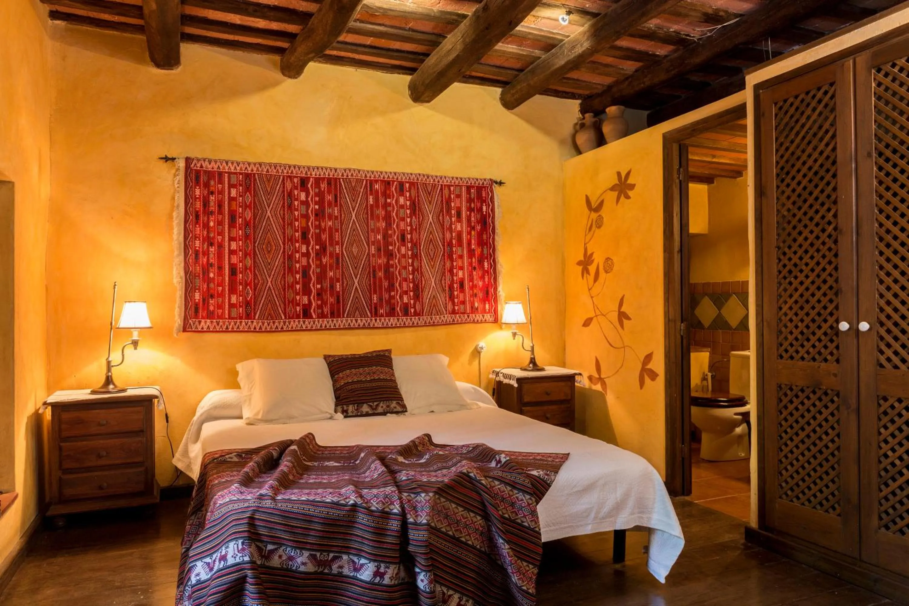 Bed in Casa rural Can Jepet