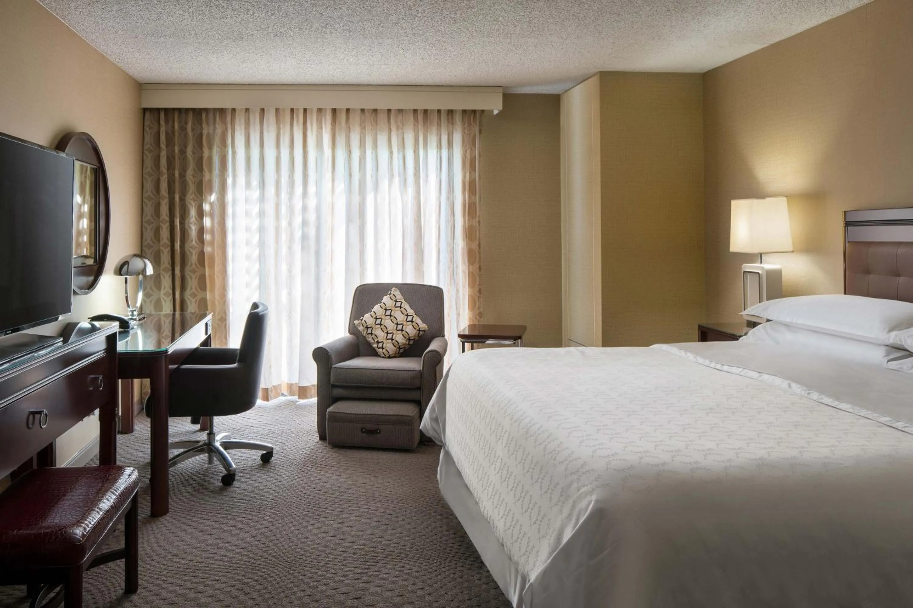 Photo of the whole room, Bed in Sheraton Palo Alto Hotel