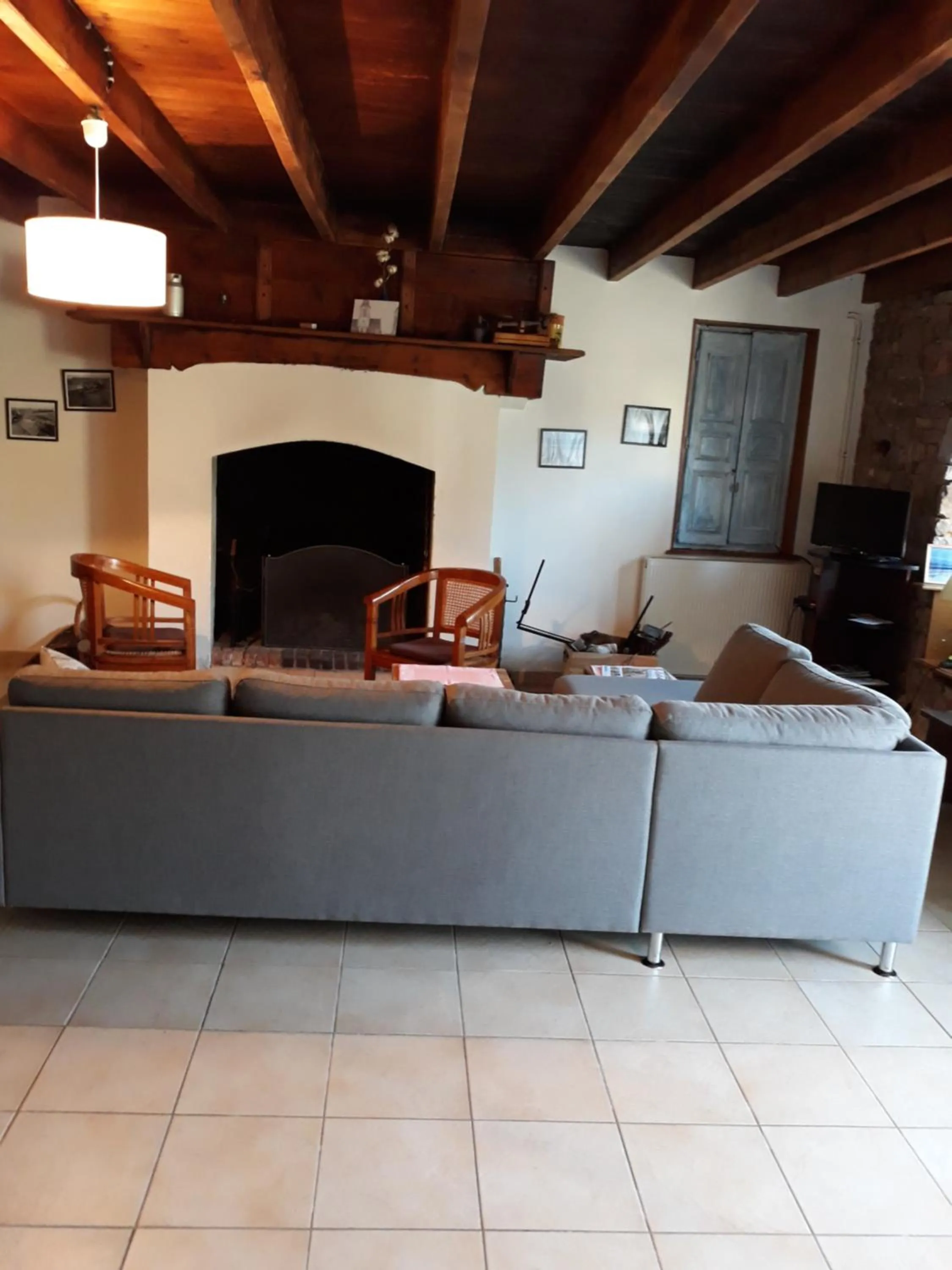 TV and multimedia in Chambres d'hôtes Au Hameau