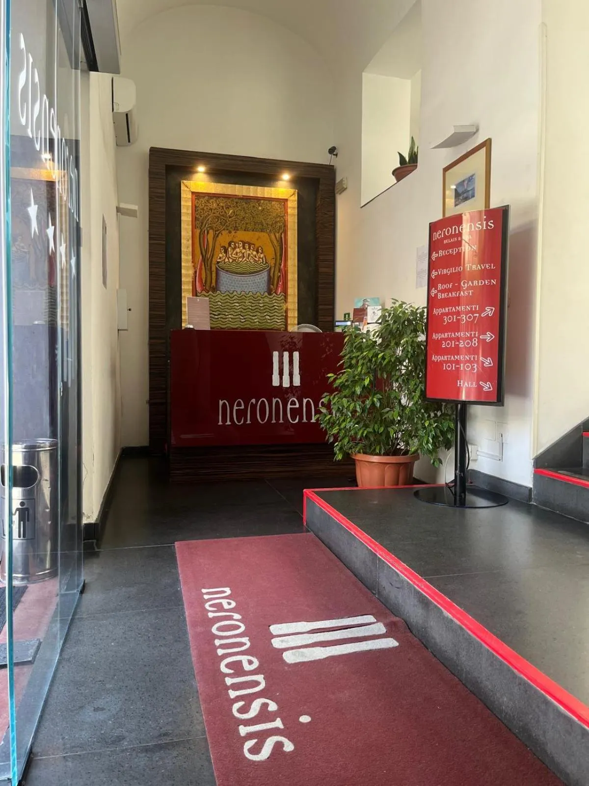 Lobby or reception in Hotel Terme Neronensis