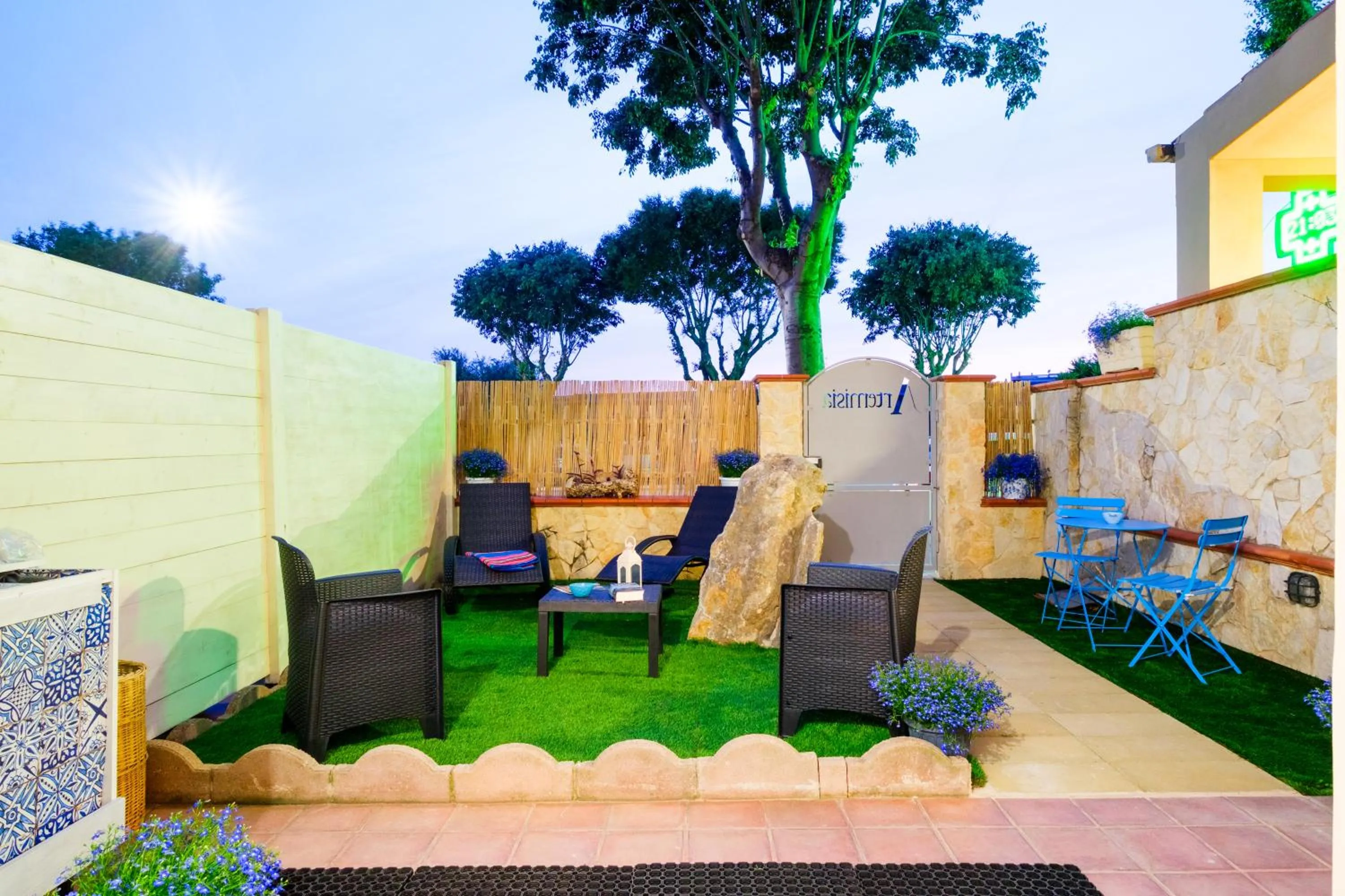 Garden view in B&B Artemisia