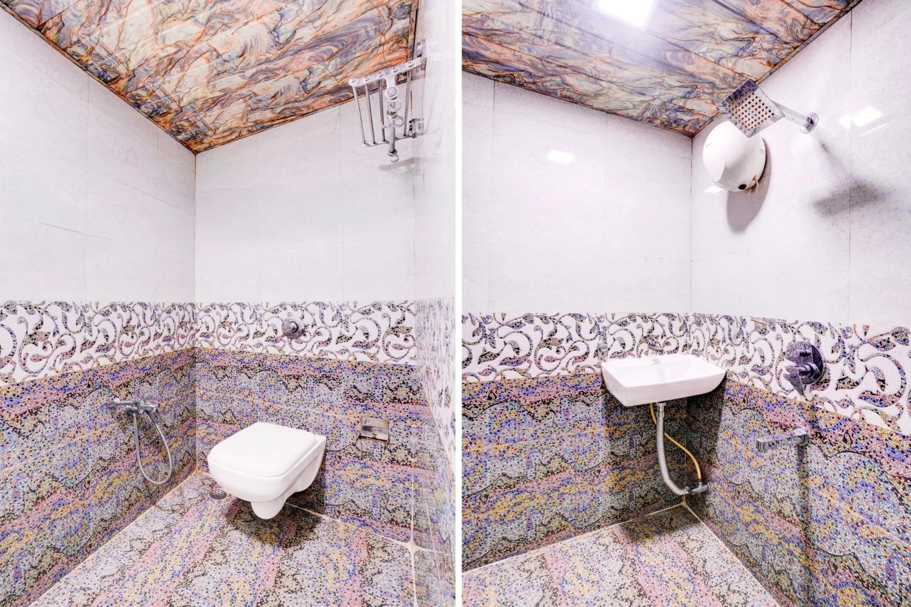 Bathroom in Super Collection O Asalpha near International Airport