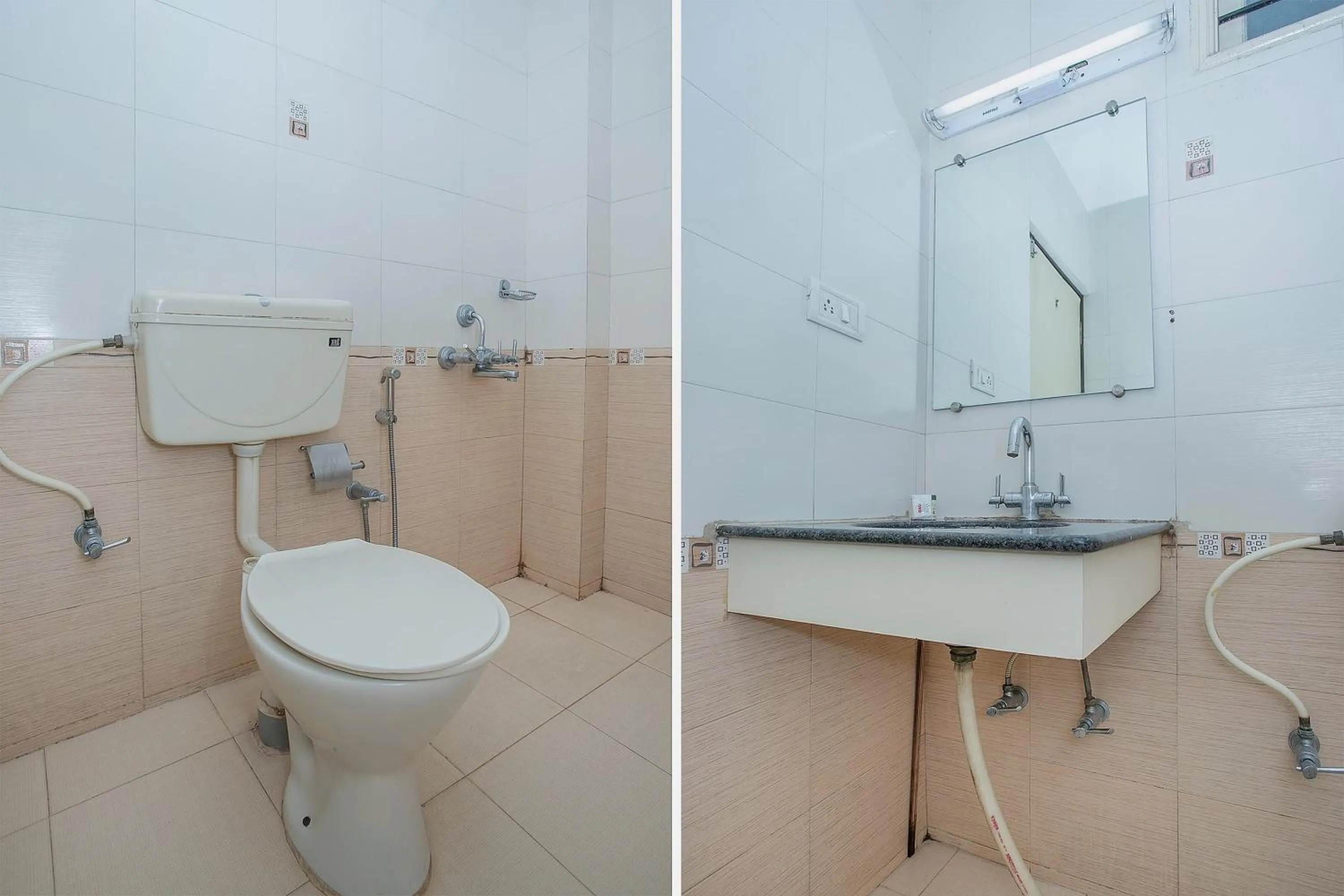 Bathroom in Hotel O ABHIMAANI COMFORTS