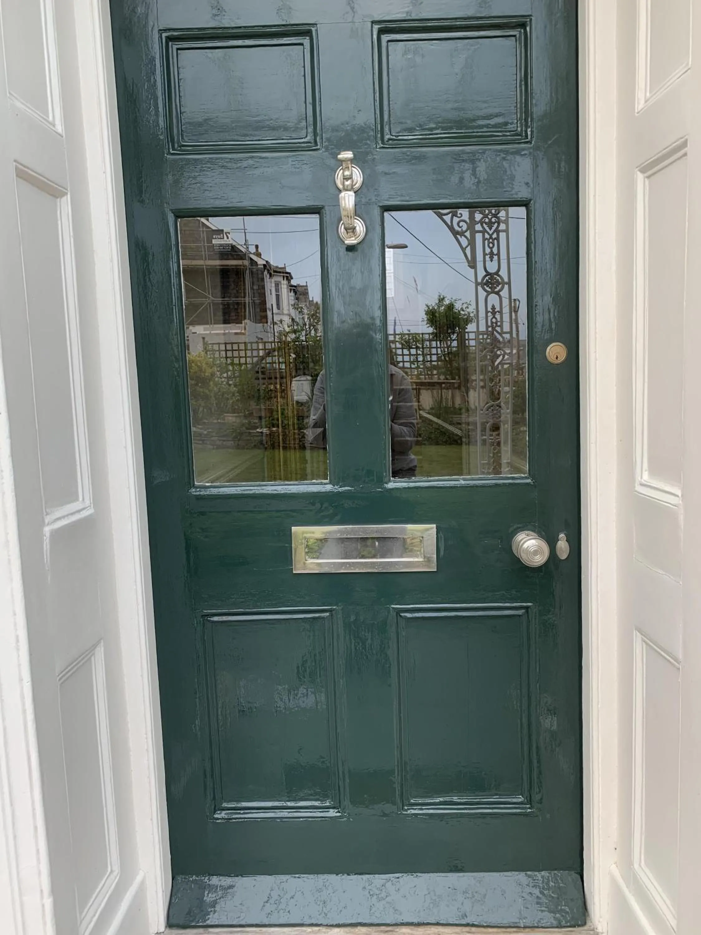 Garden in Coswarth House with breakfast at Rick Stein's