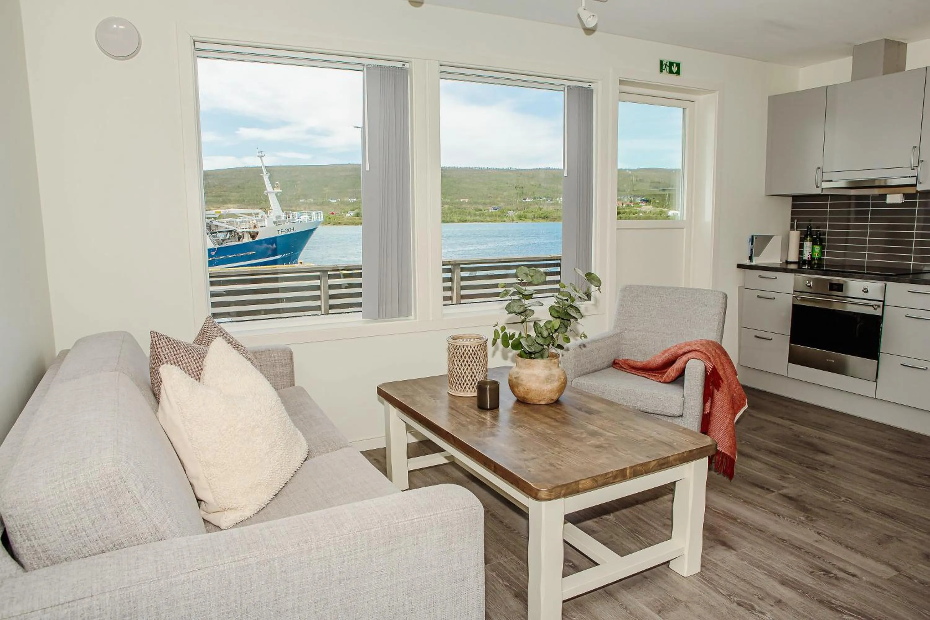 Living room in Lyngen Experience Apartments