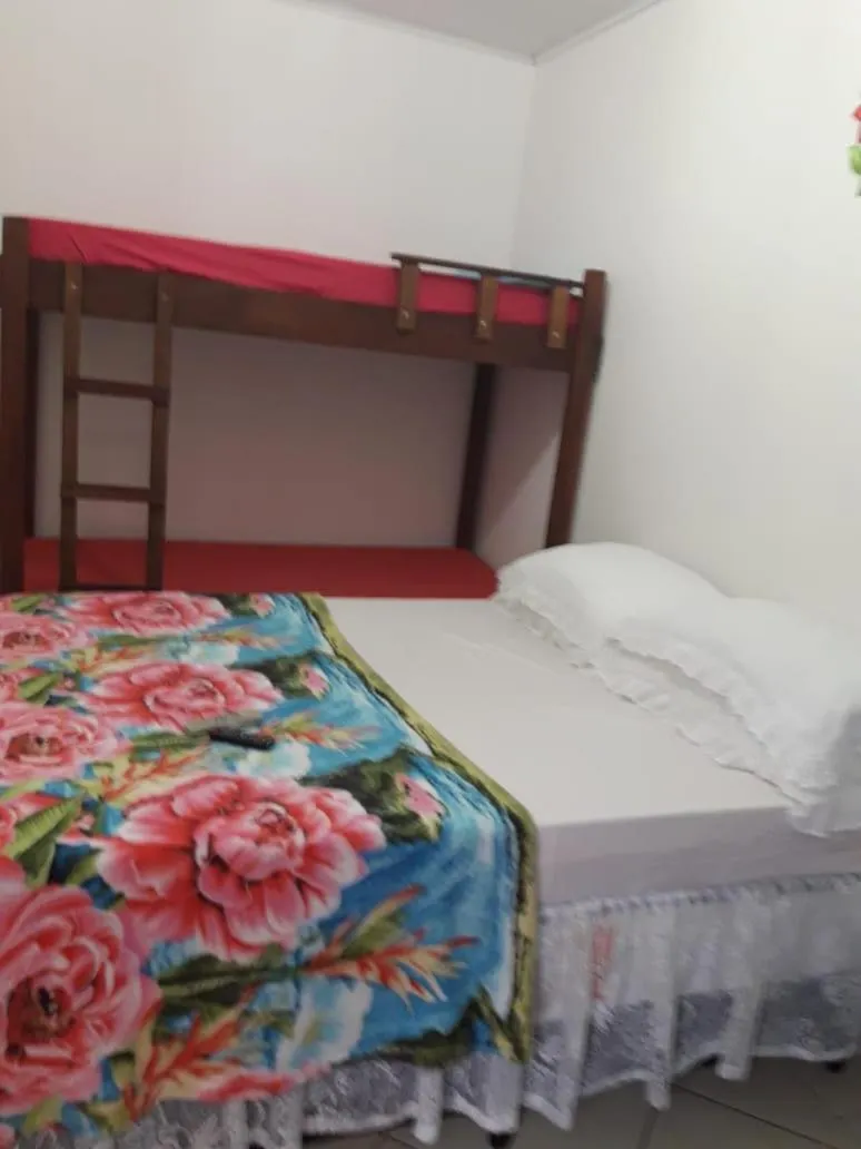 Bed in Pousada da Tom-Ubatuba Perequê-Açu