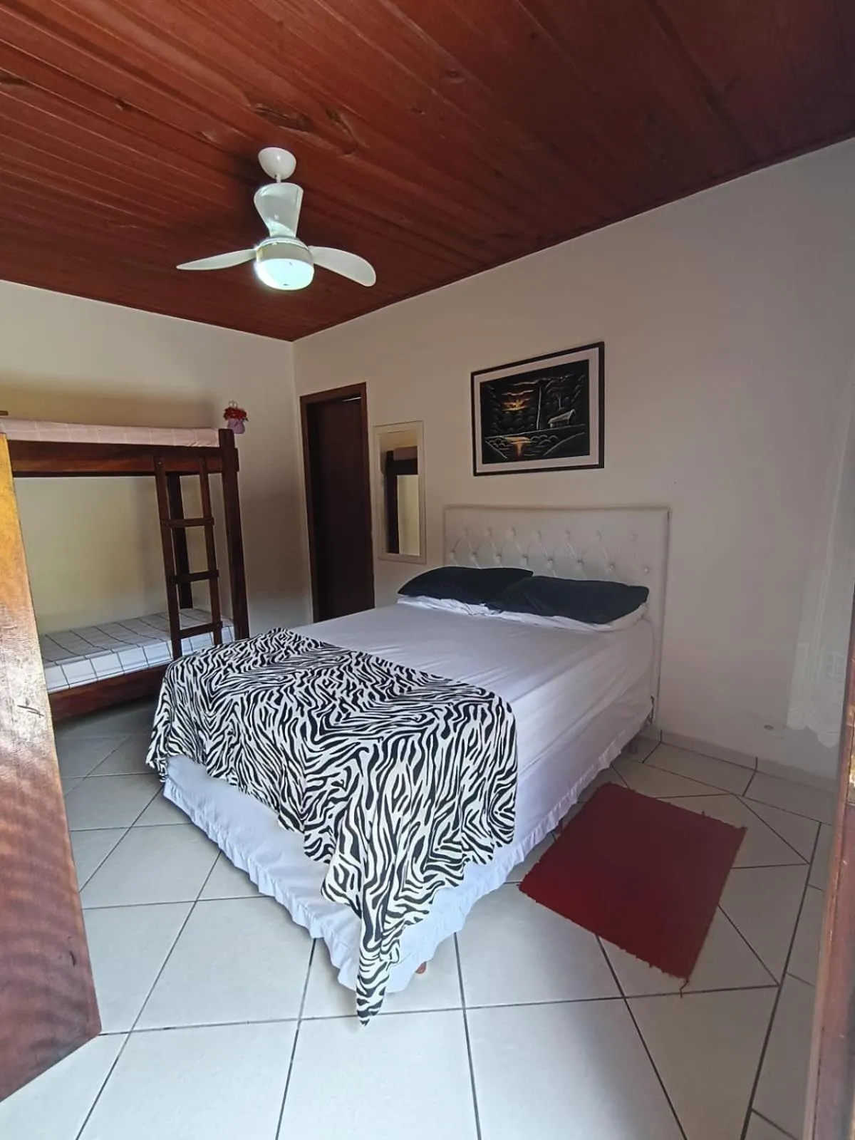 Bed in Pousada da Tom-Ubatuba Perequê-Açu