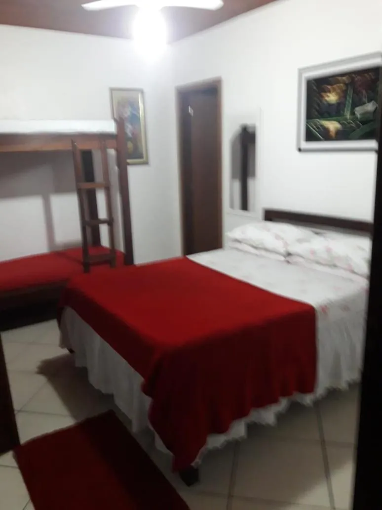 Bed in Pousada da Tom-Ubatuba Perequê-Açu