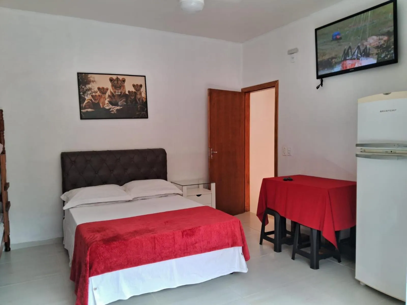 Bed in Pousada da Tom-Ubatuba Perequê-Açu