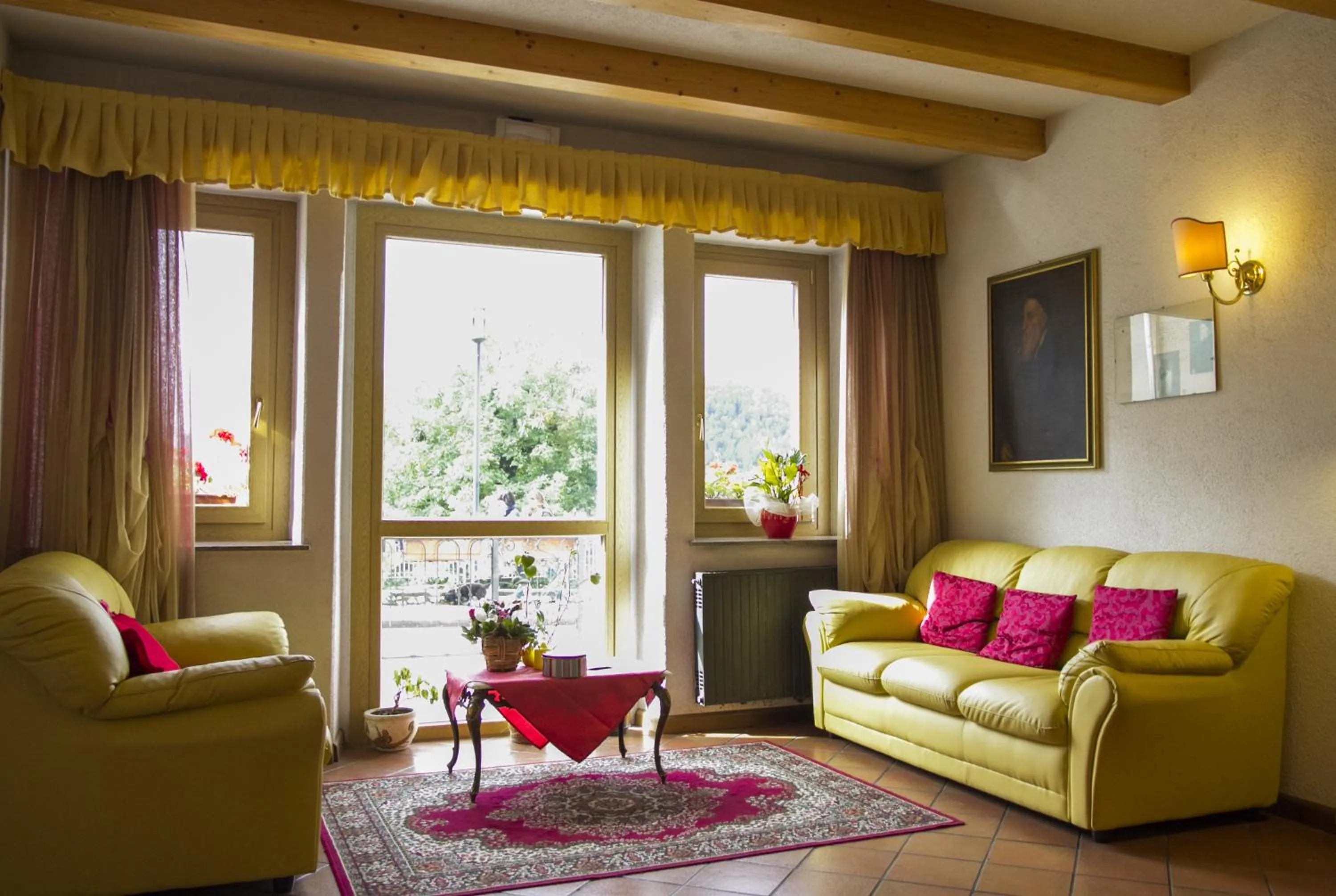 Communal lounge/ TV room in Hotel Al Pelmo Wellness