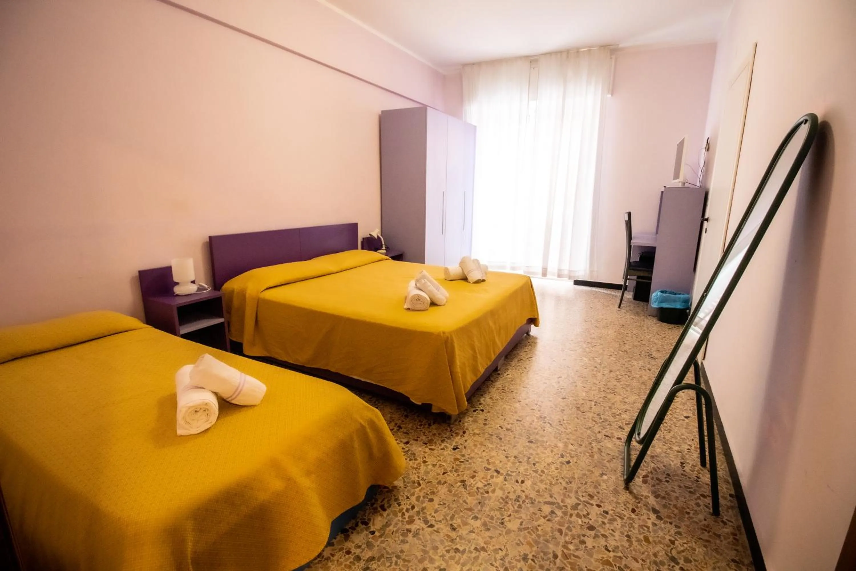 Bed in Hotel Corallo