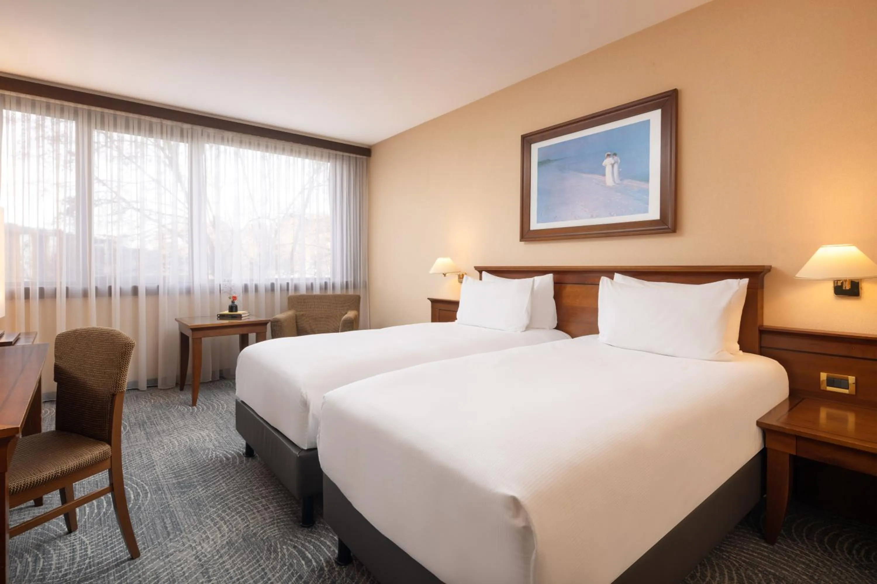 Bedroom, Bed in Hilton Strasbourg