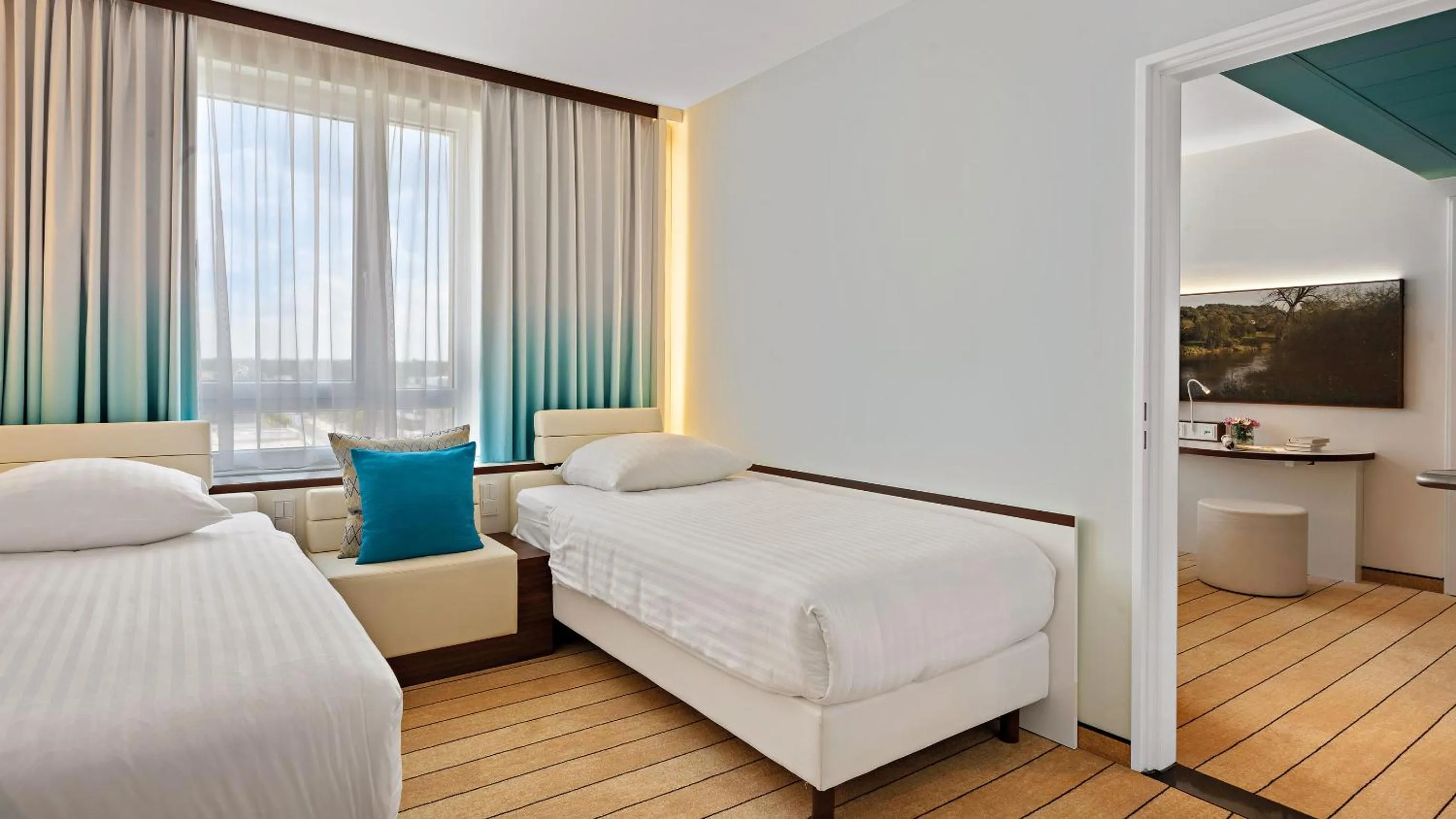 Photo of the whole room, Bed in Hey Lou Hotel Frankfurt Airport