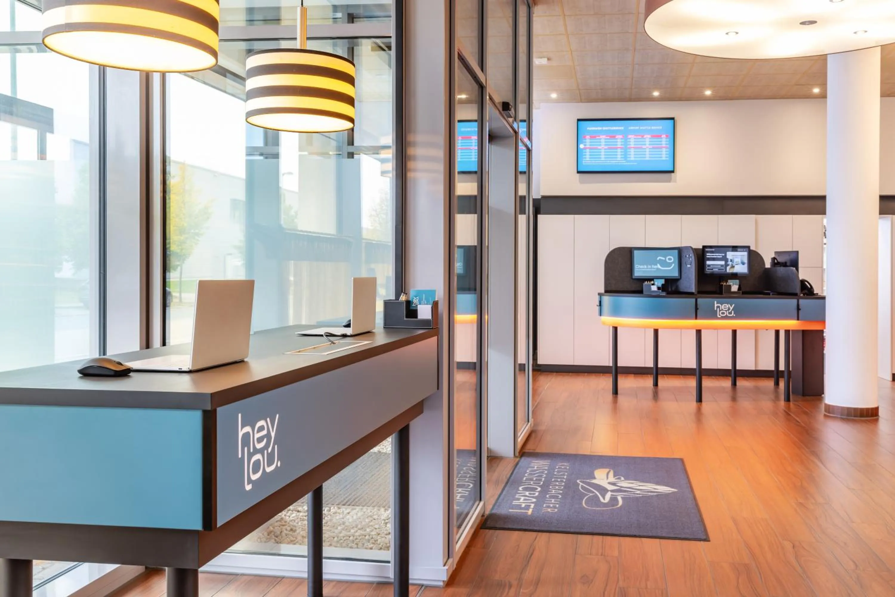 Lobby or reception in Hey Lou Hotel Frankfurt Airport