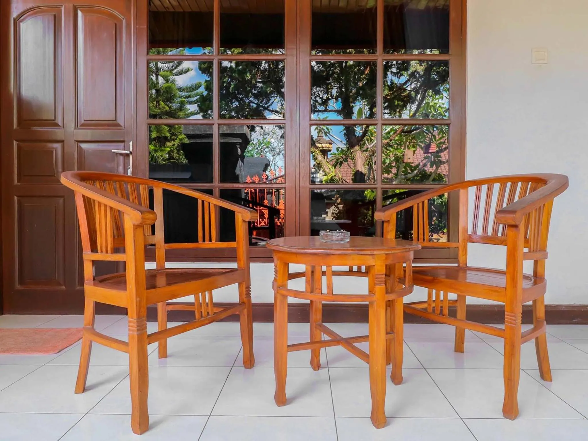 Balcony/Terrace in Sekar Arum Riverside Resort in Canggu