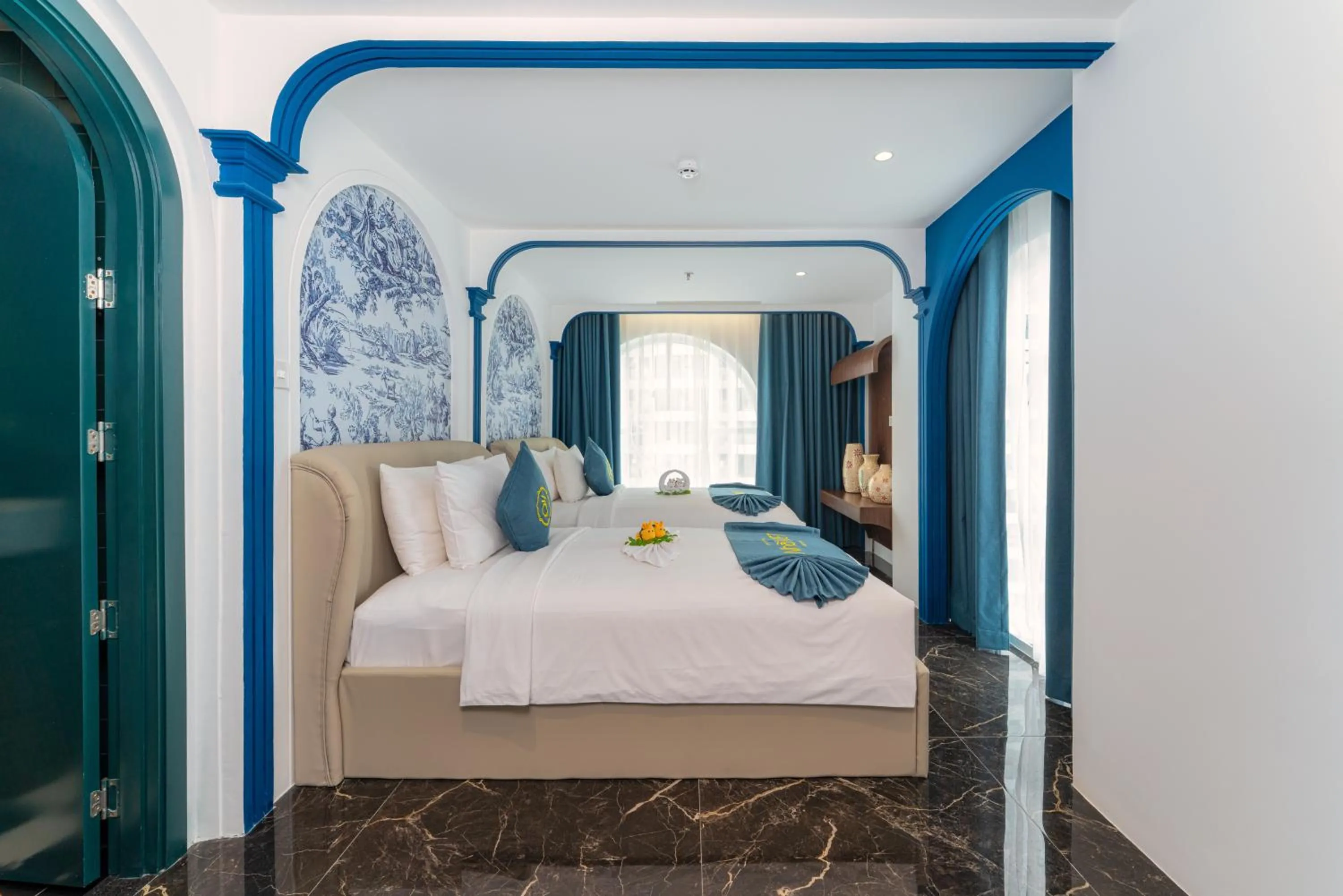 Bed in Nha Trang Prince Hotel