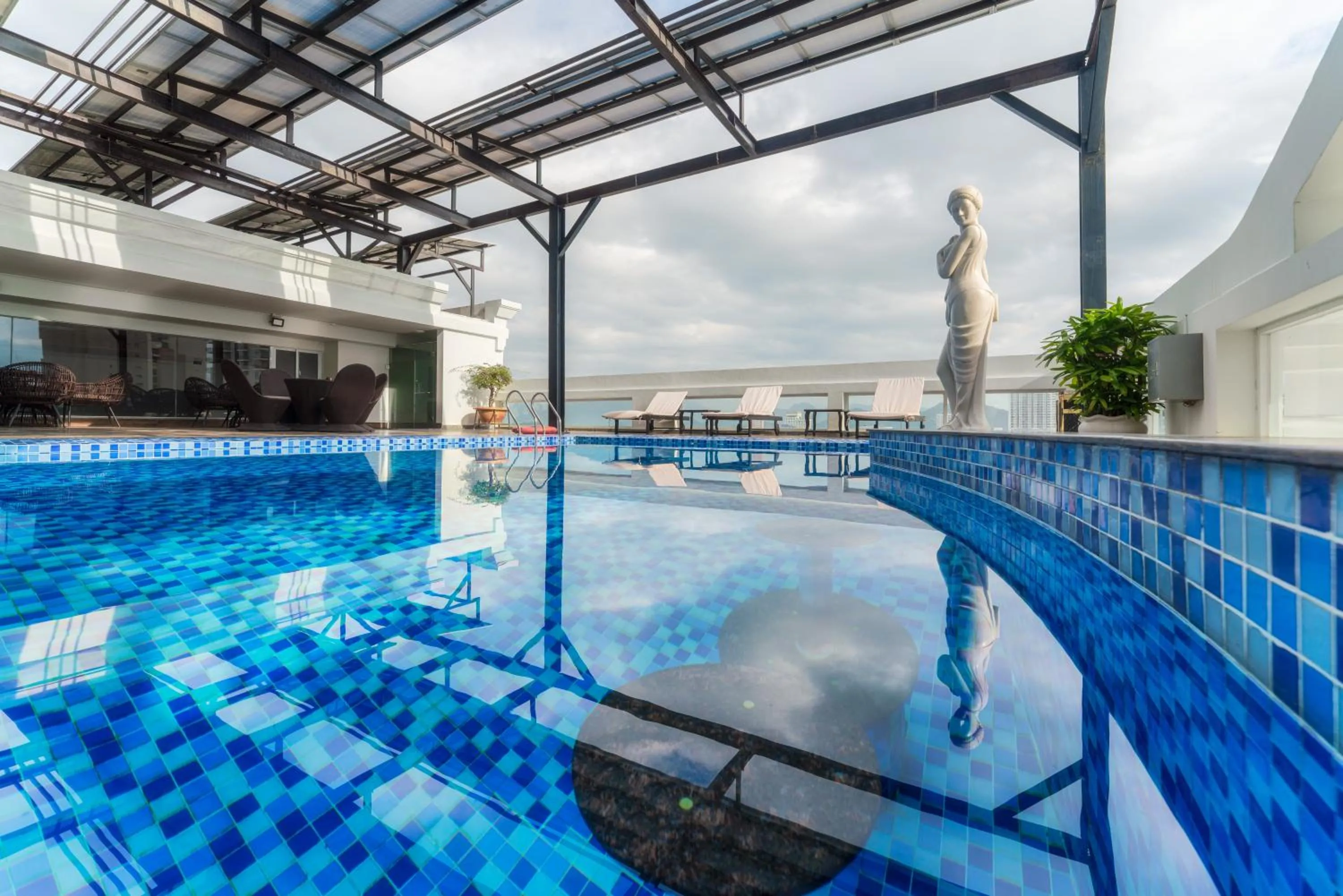 Pool view in Nha Trang Prince Hotel