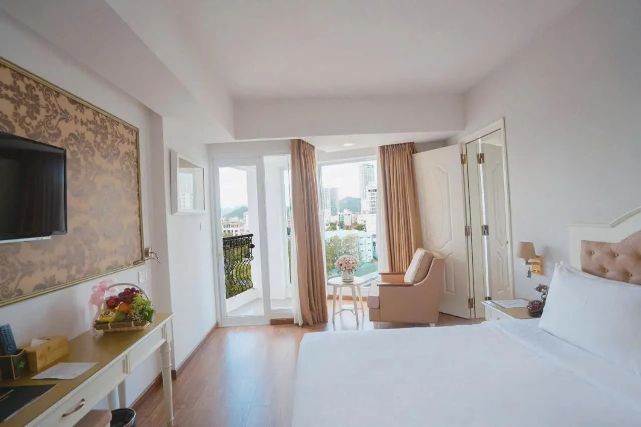 Bed in Isena Nha Trang Hotel