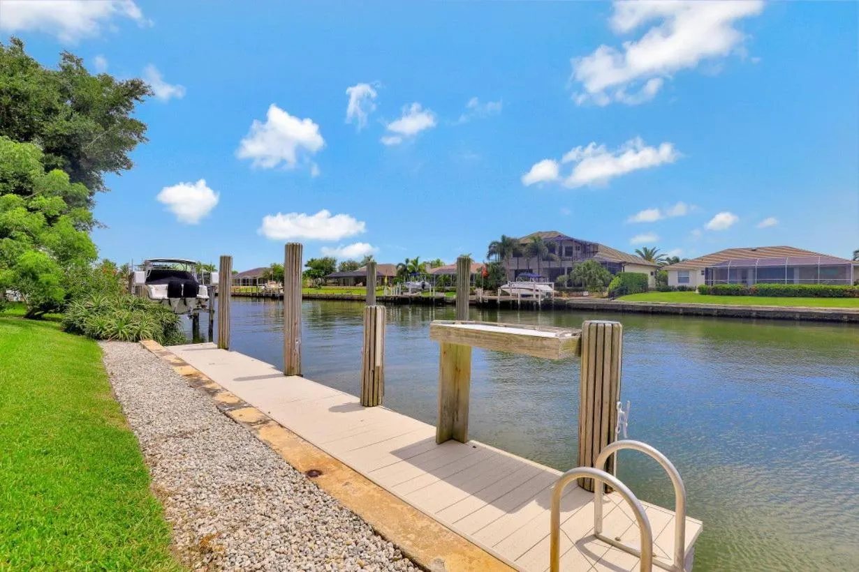 Pet-friendly waterfront home on key lot with view