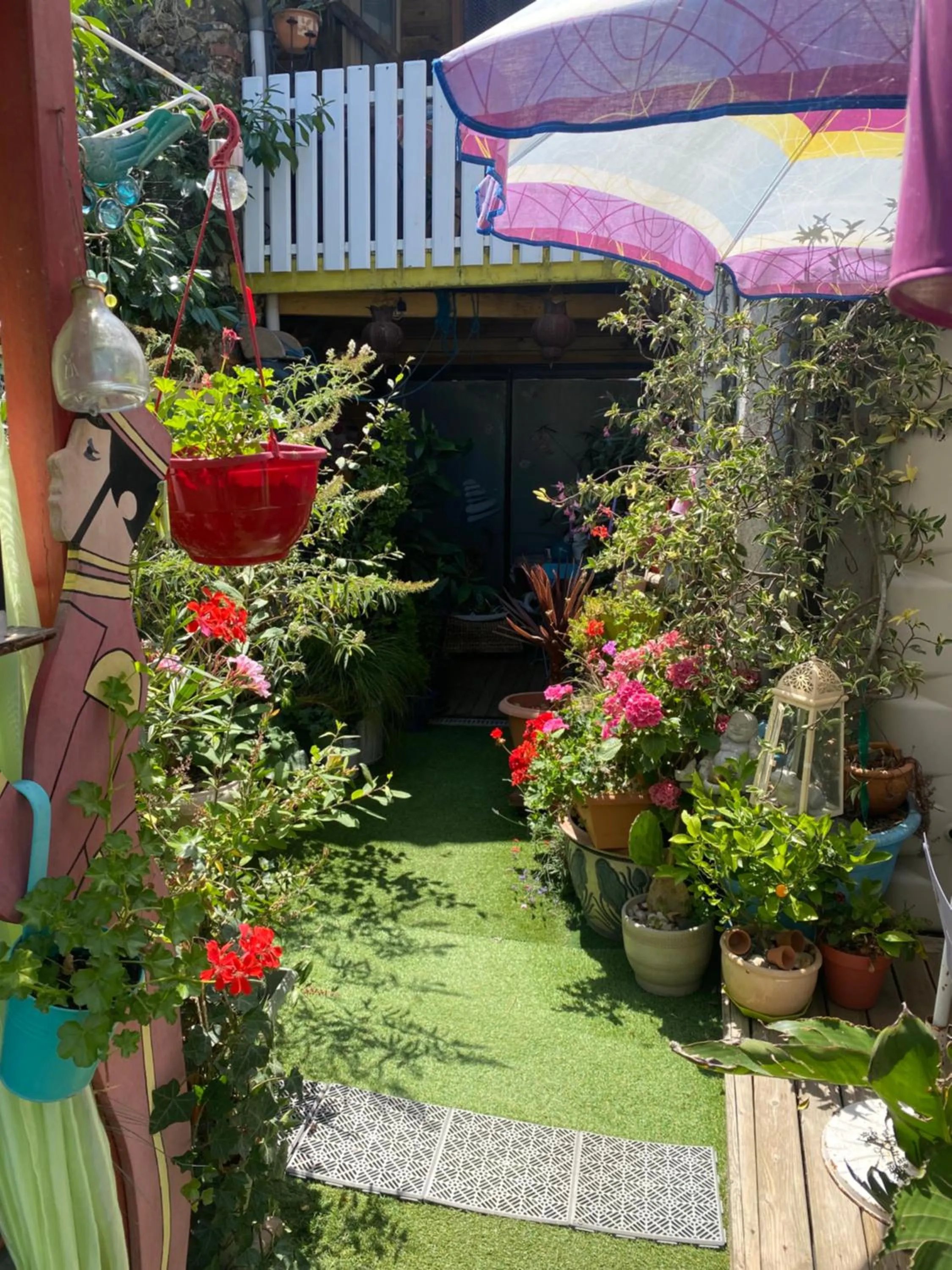 Patio in Chambres d'hôtes La Fougereuse