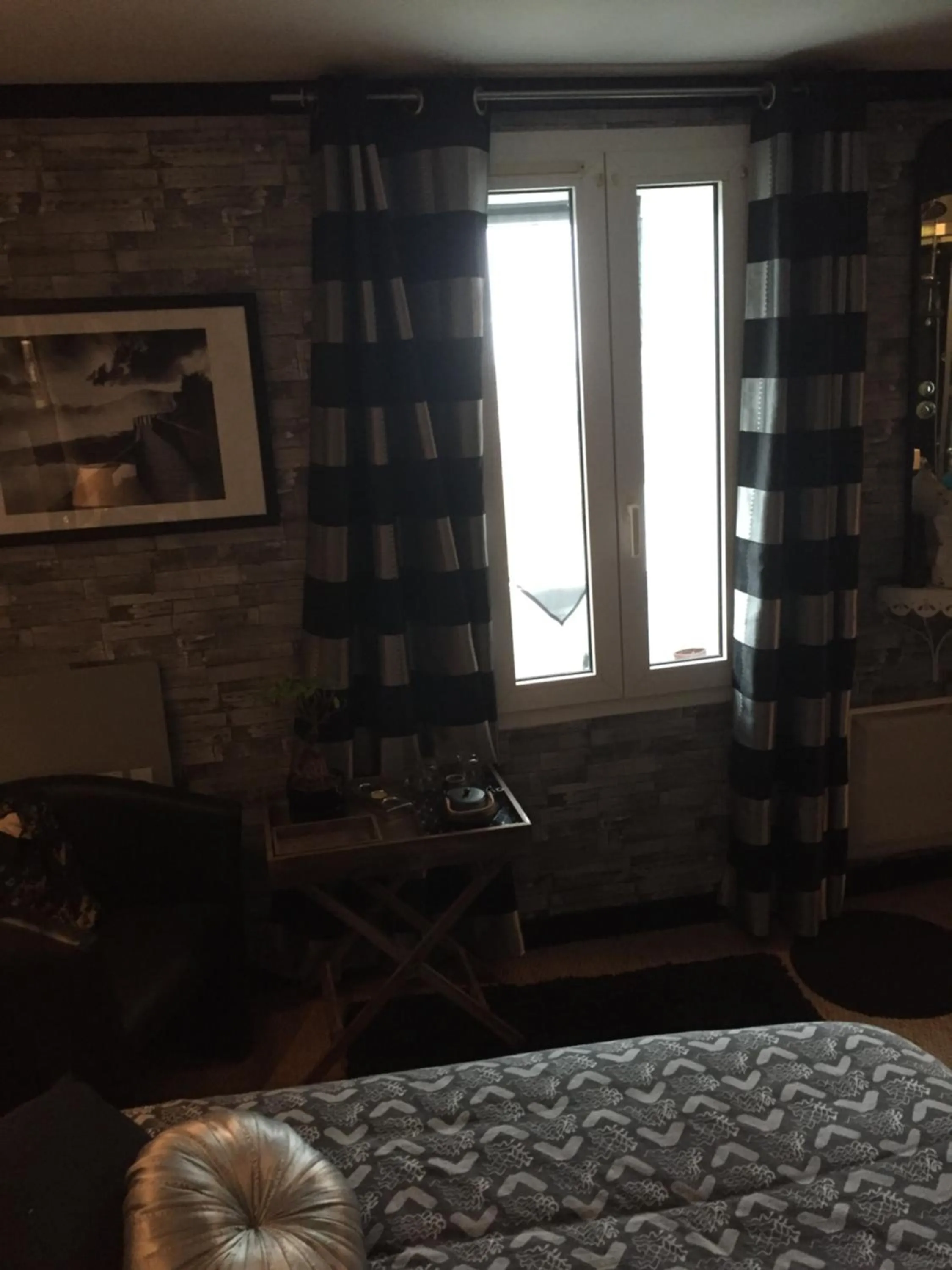 View (from property/room), Bed in Chambres d'hôtes La Fougereuse