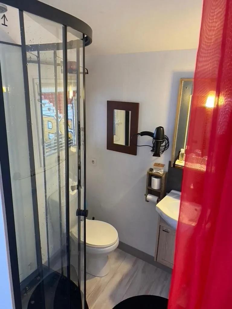 Shower in Chambres d'hôtes La Fougereuse