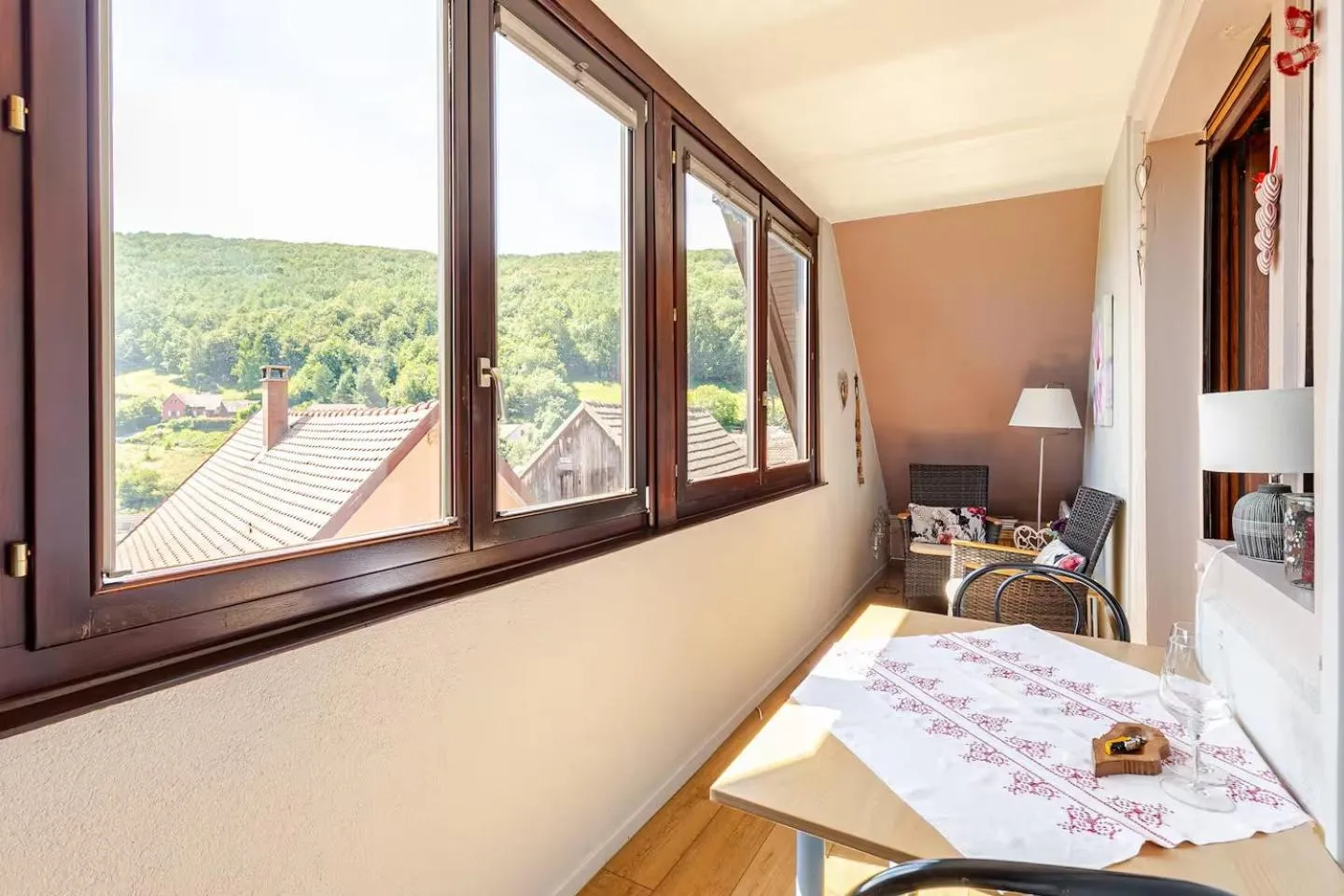 Balcony/Terrace in Chambre du Vigneron - Domaine Léon BLEESZ