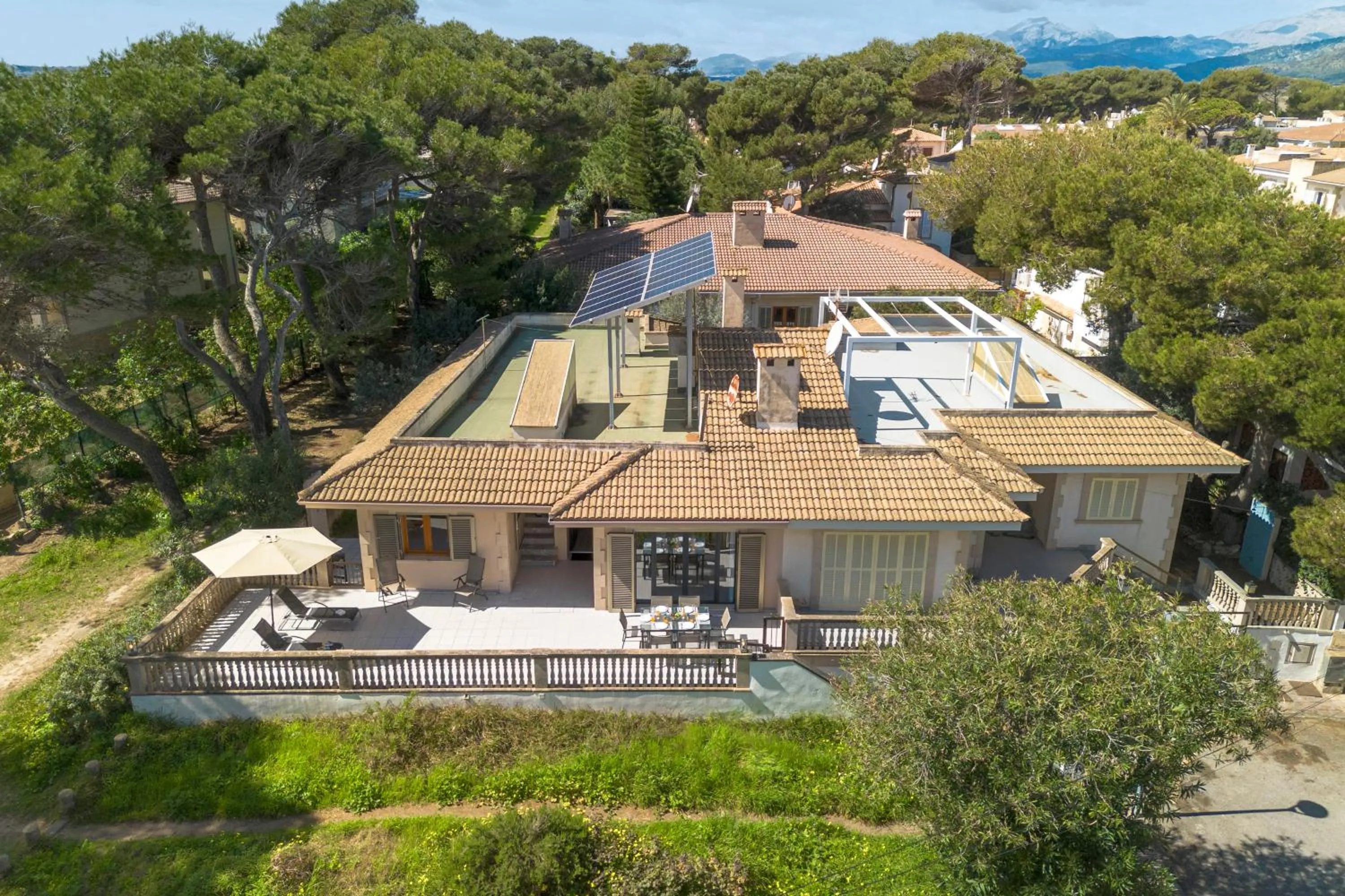 Property building in Villa Can Canta Natura Park House at Platja de Muro Beach