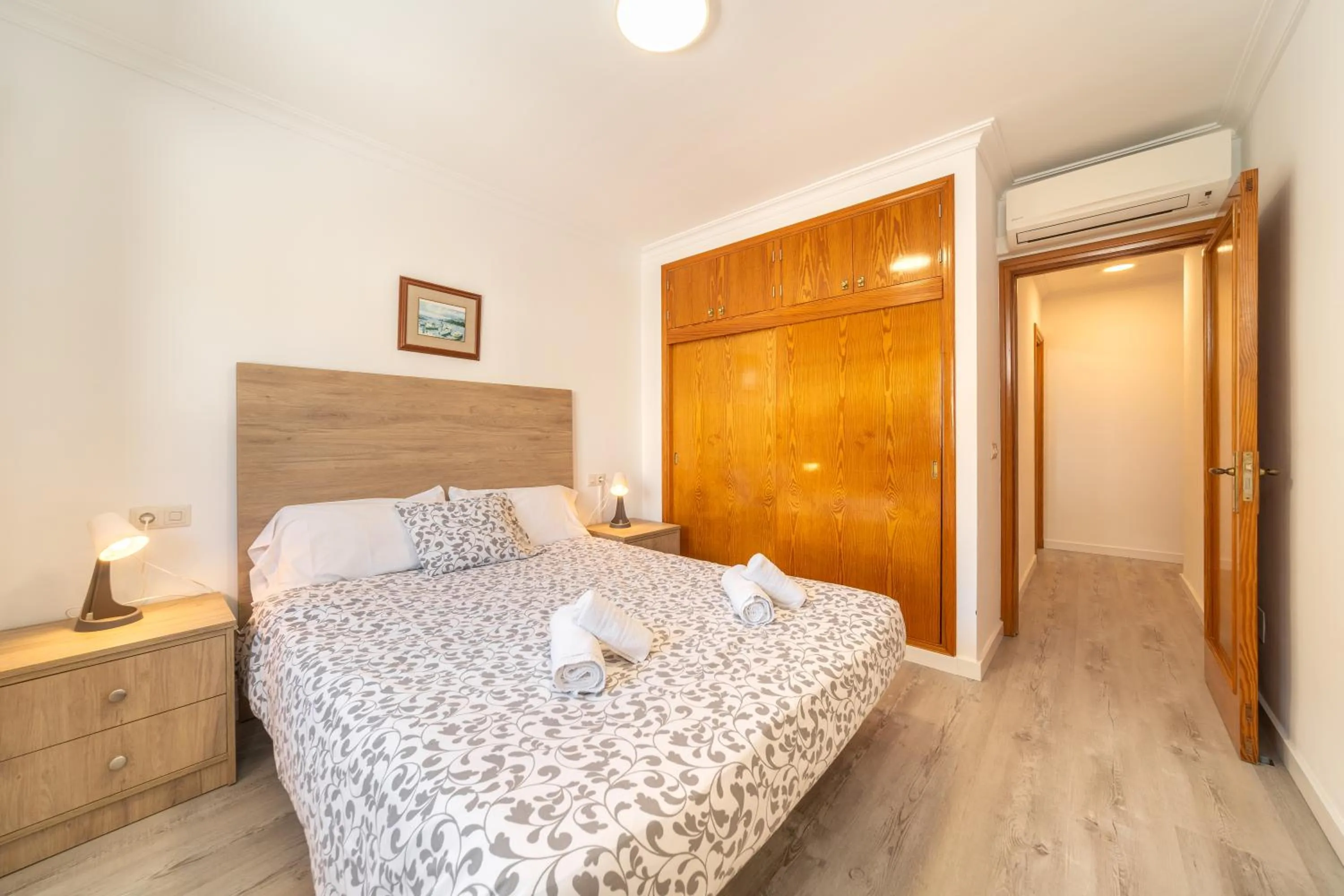 Photo of the whole room, Bed in Villa Can Canta Natura Park House at Platja de Muro Beach