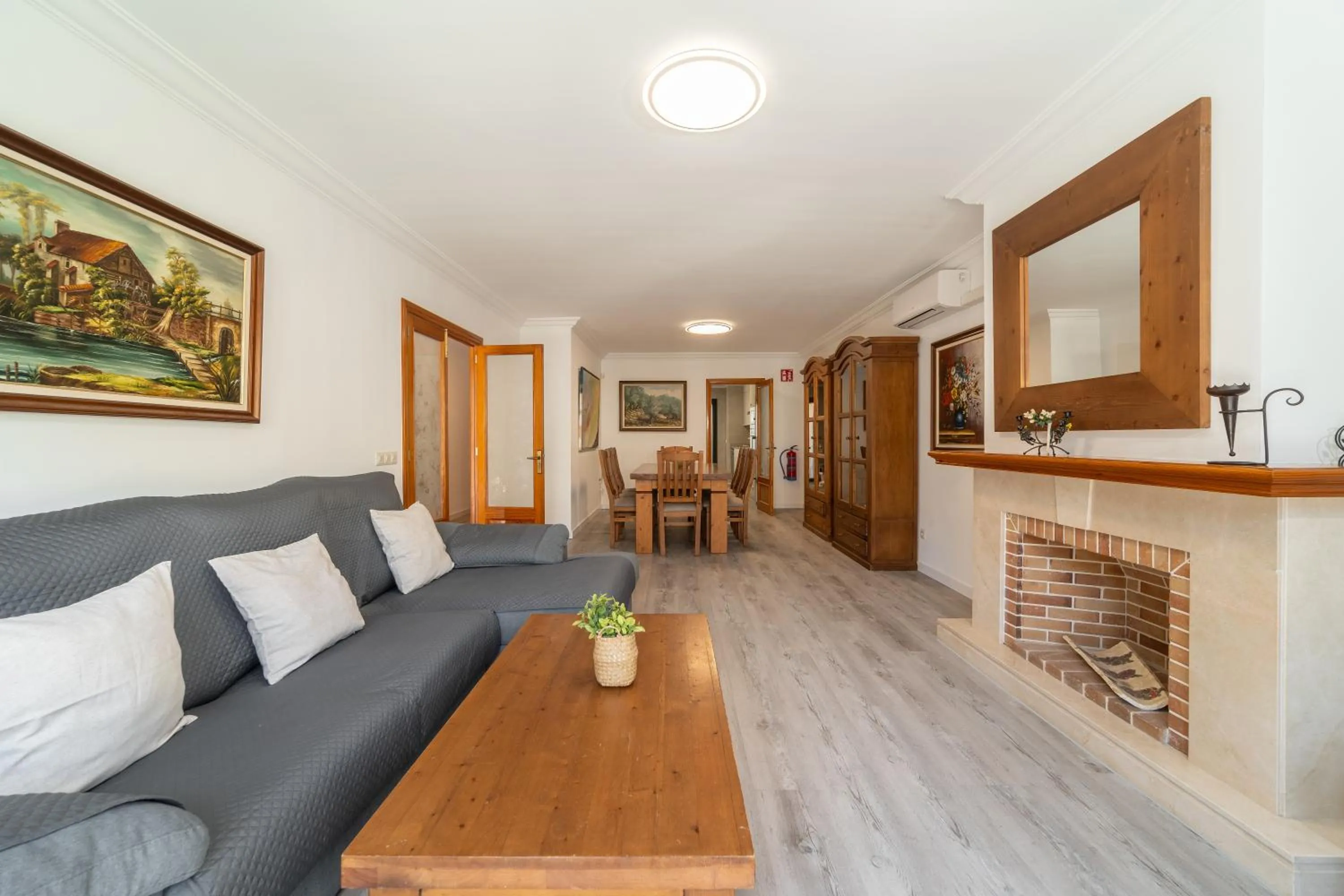 Living room in Villa Can Canta Natura Park House at Platja de Muro Beach