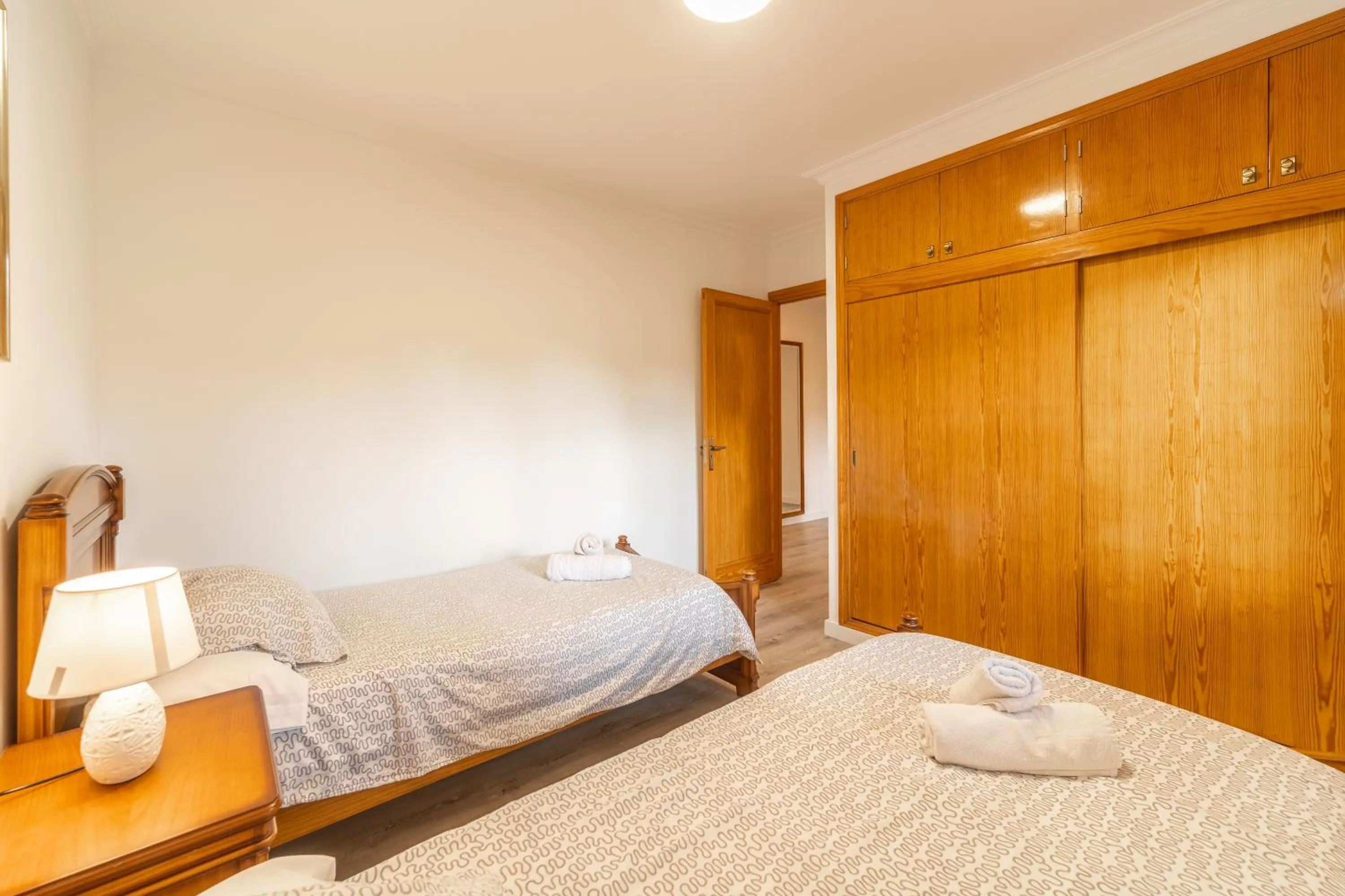 Bed in Villa Can Canta Natura Park House at Platja de Muro Beach