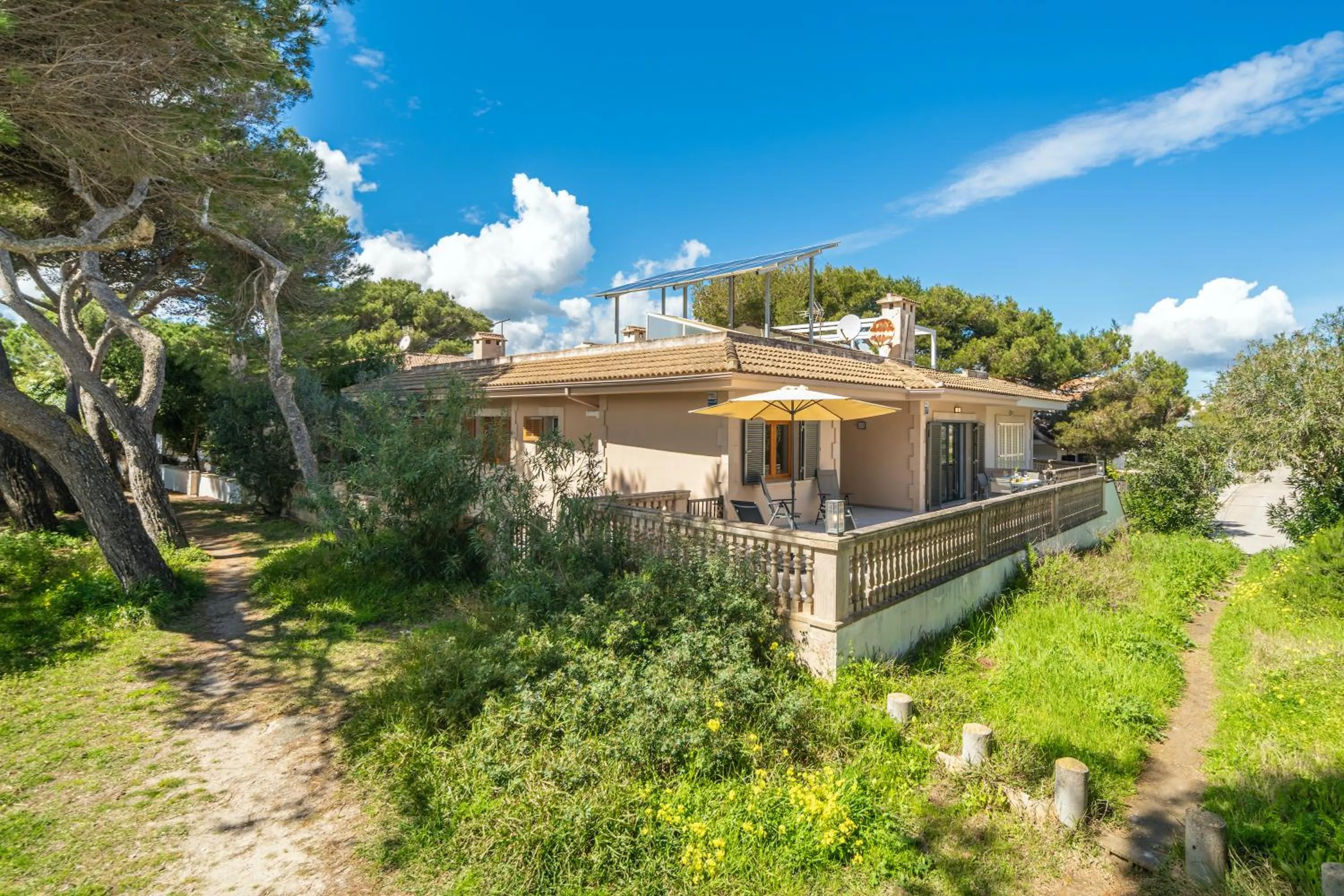 Property building in Villa Can Canta Natura Park House at Platja de Muro Beach