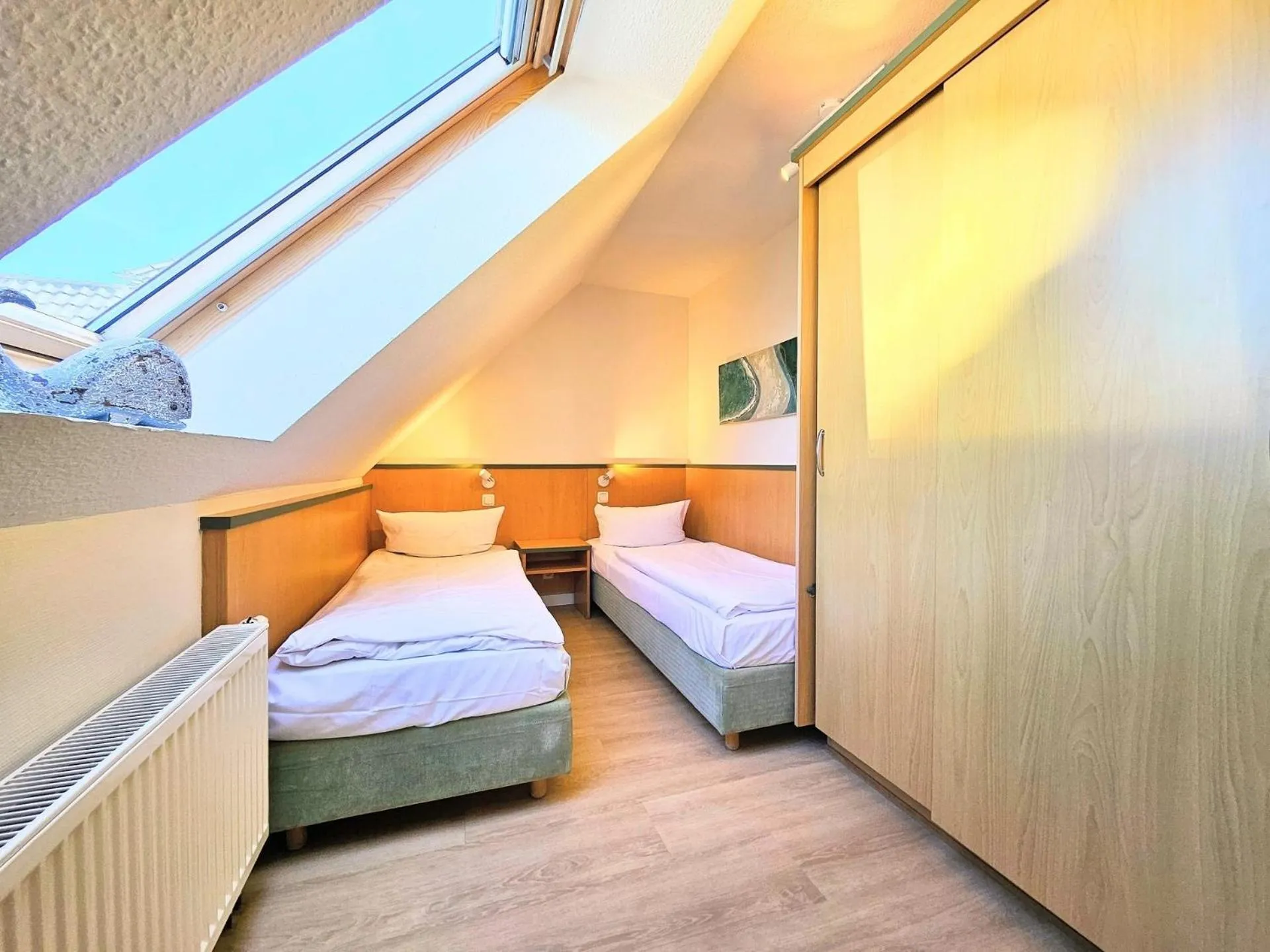 Bed in Am Weststrand Apartmenthaus Waldeck