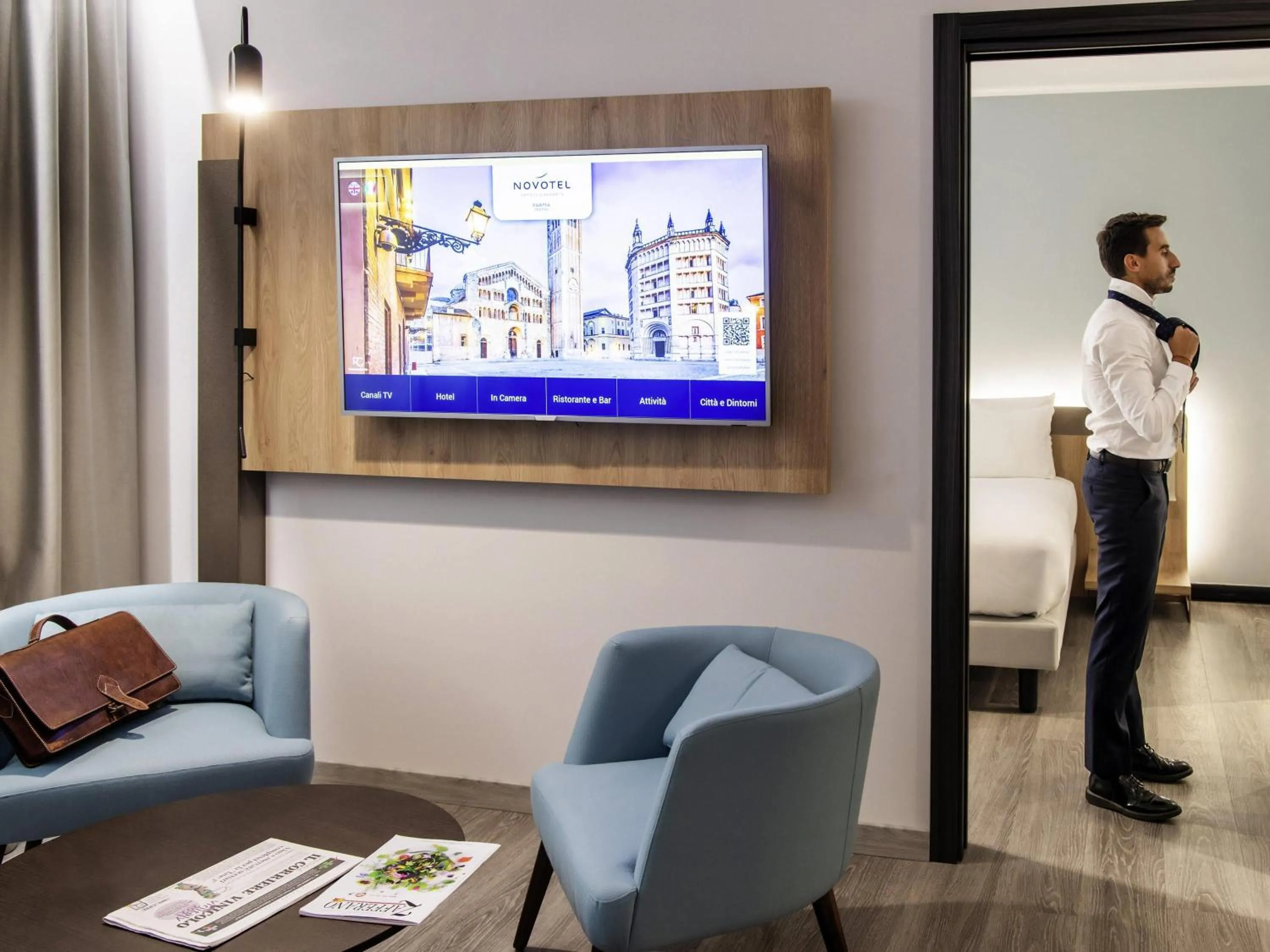 Bedroom in Novotel Parma Centro