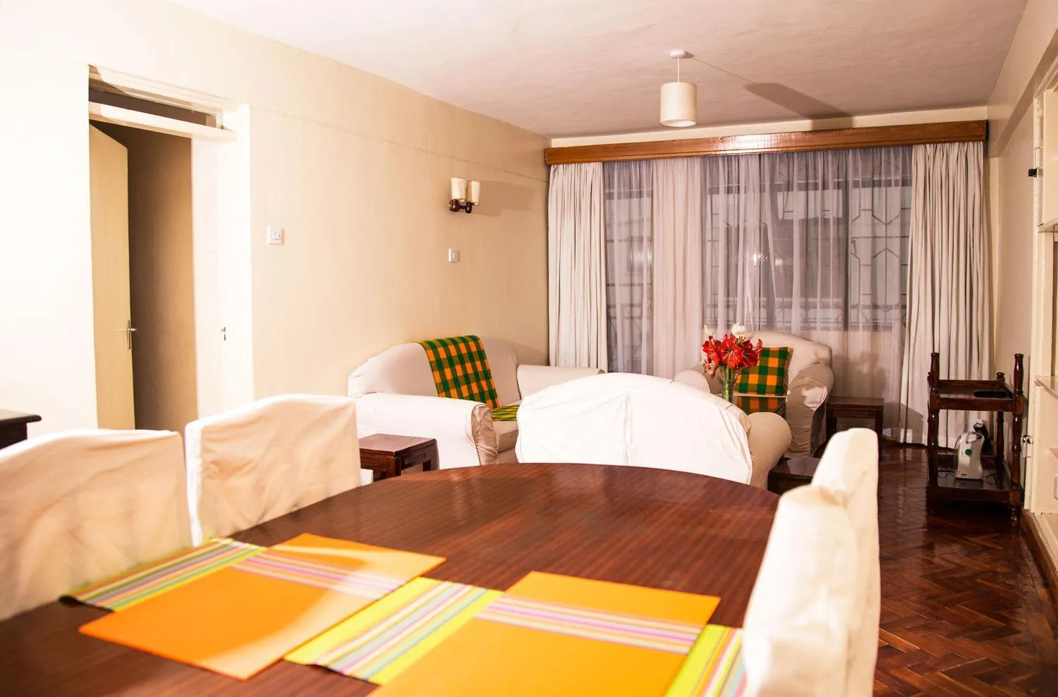 Living room, Bed in Njema Court Apartment