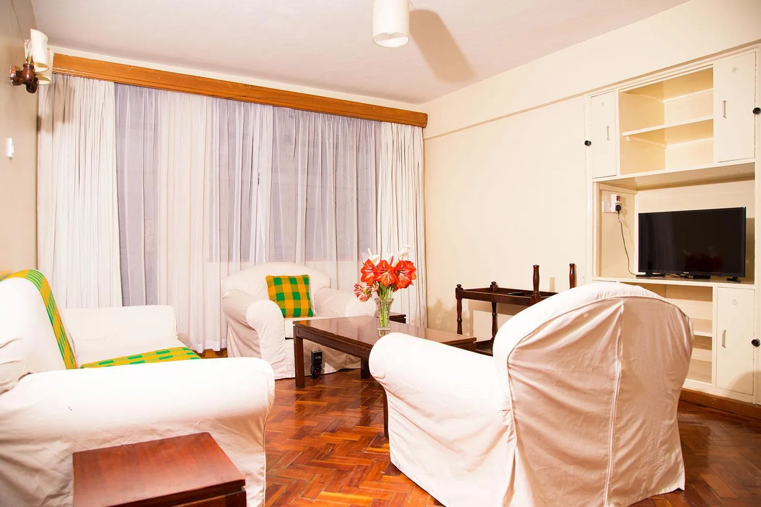 Living room, Bed in Njema Court Apartment