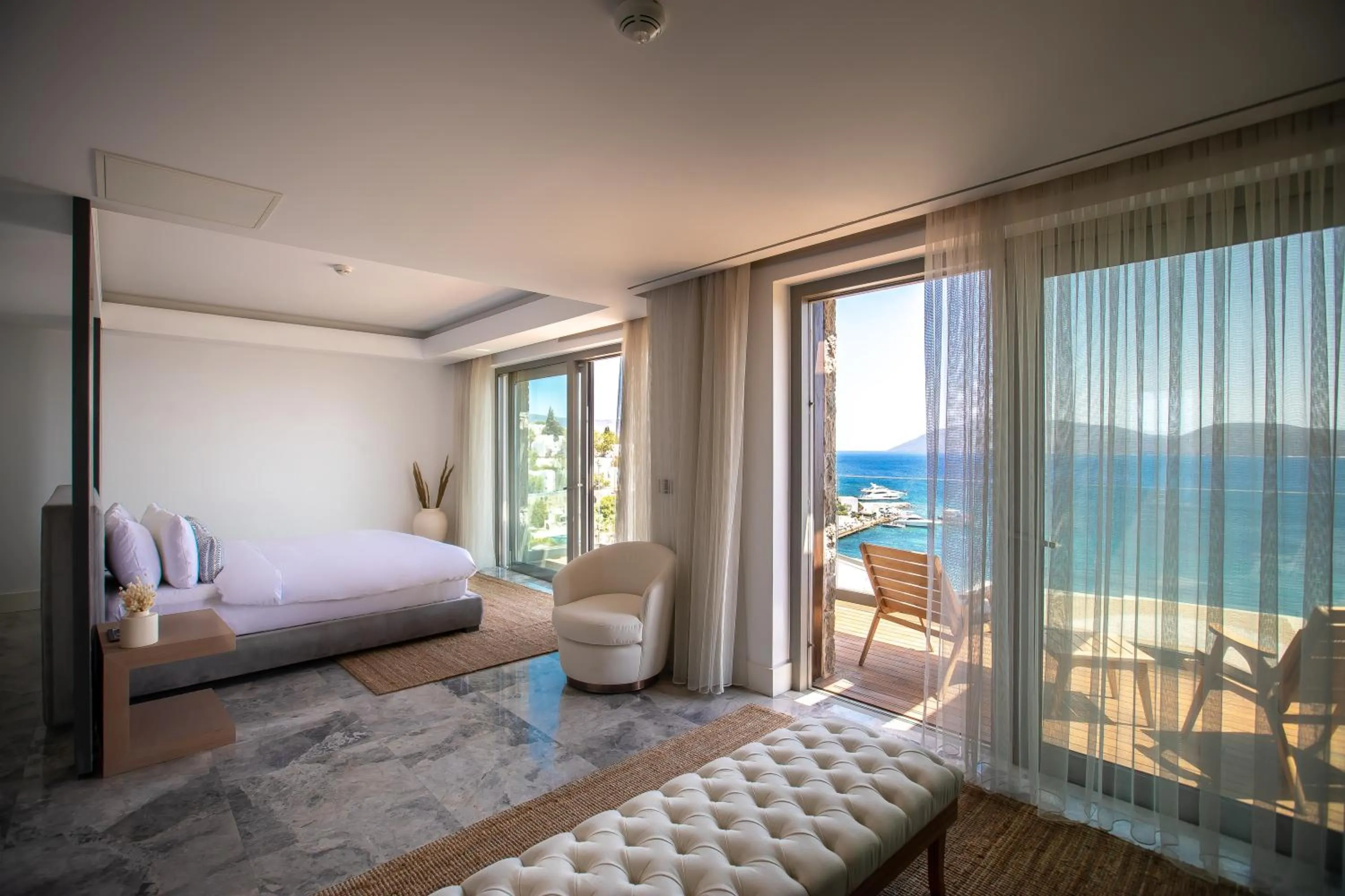 Bed in METT Hotel & Beach Resort Bodrum