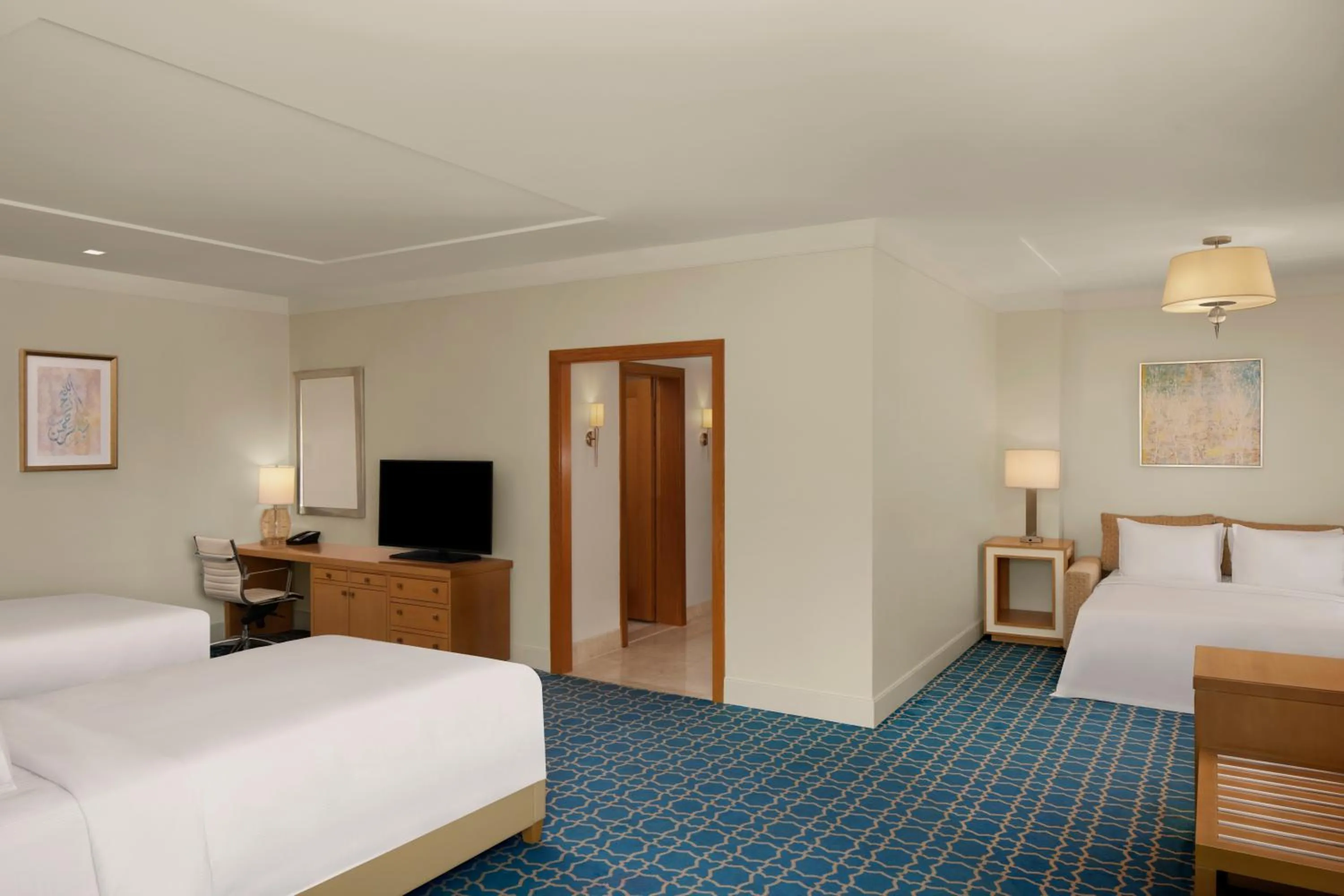 Bed in Hilton Hotel & Convention Jabal Omar Makkah