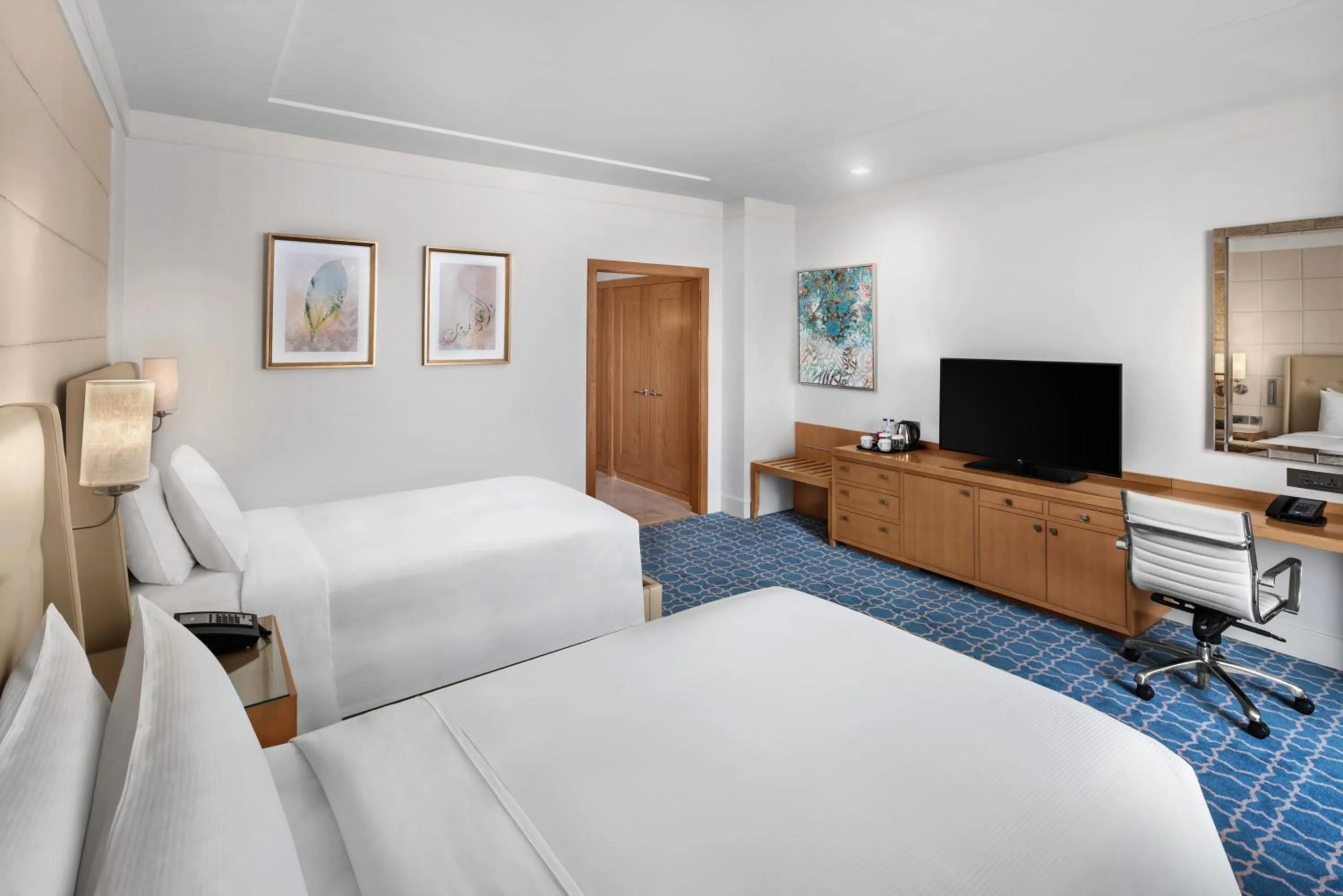 Bed in Hilton Hotel & Convention Jabal Omar Makkah